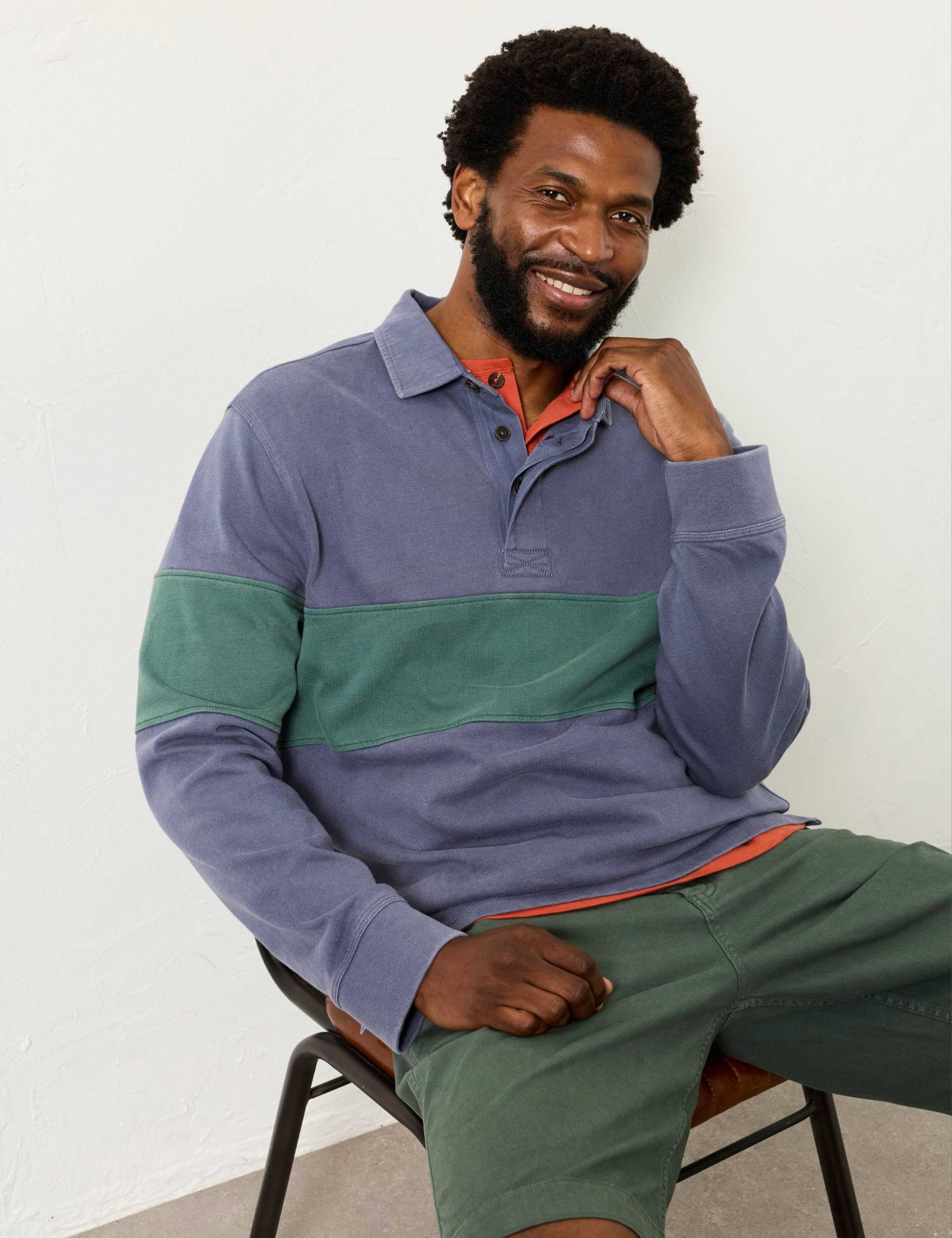 Pure Cotton Striped Rugby Shirt 3 of 7