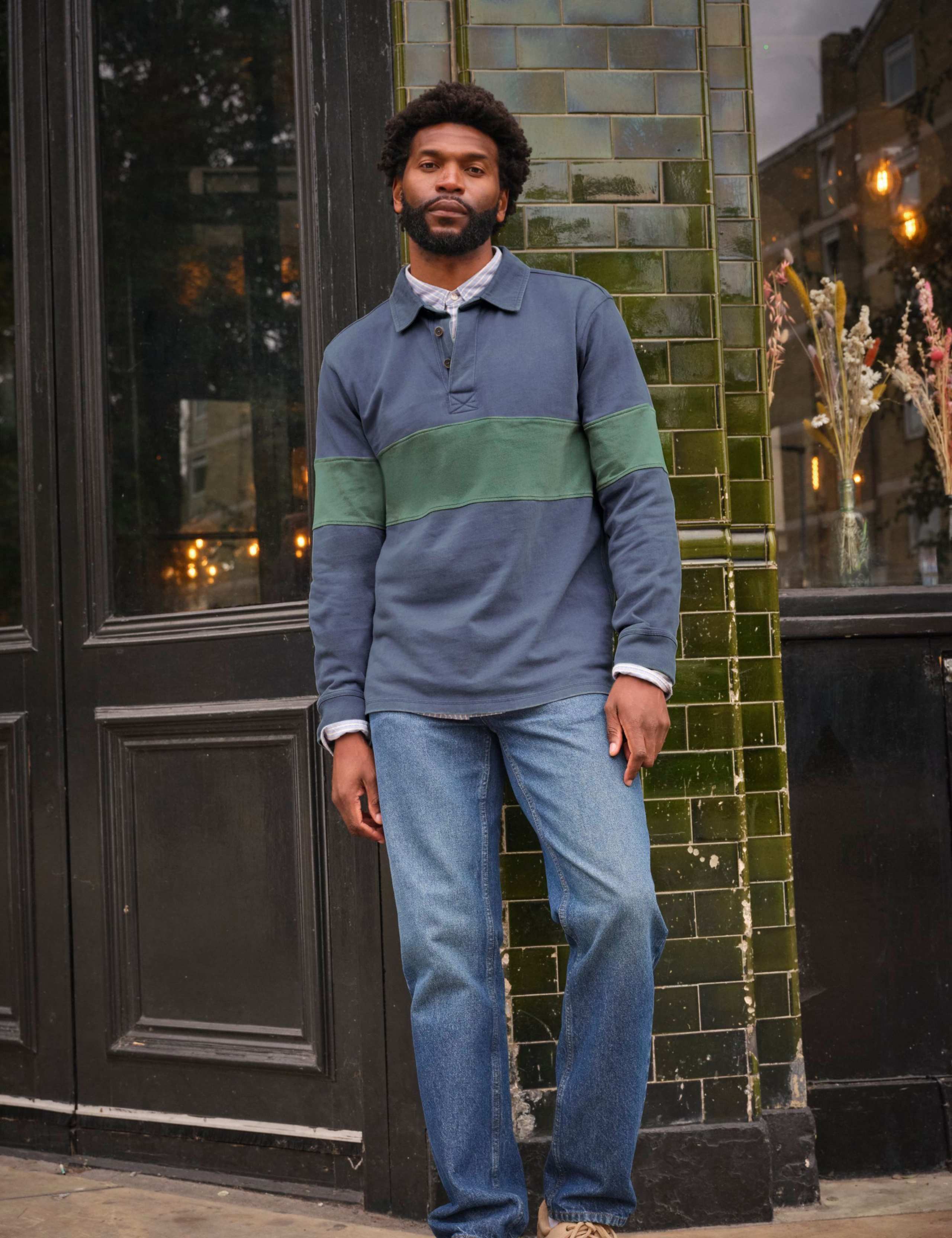 Pure Cotton Striped Rugby Shirt 6 of 7