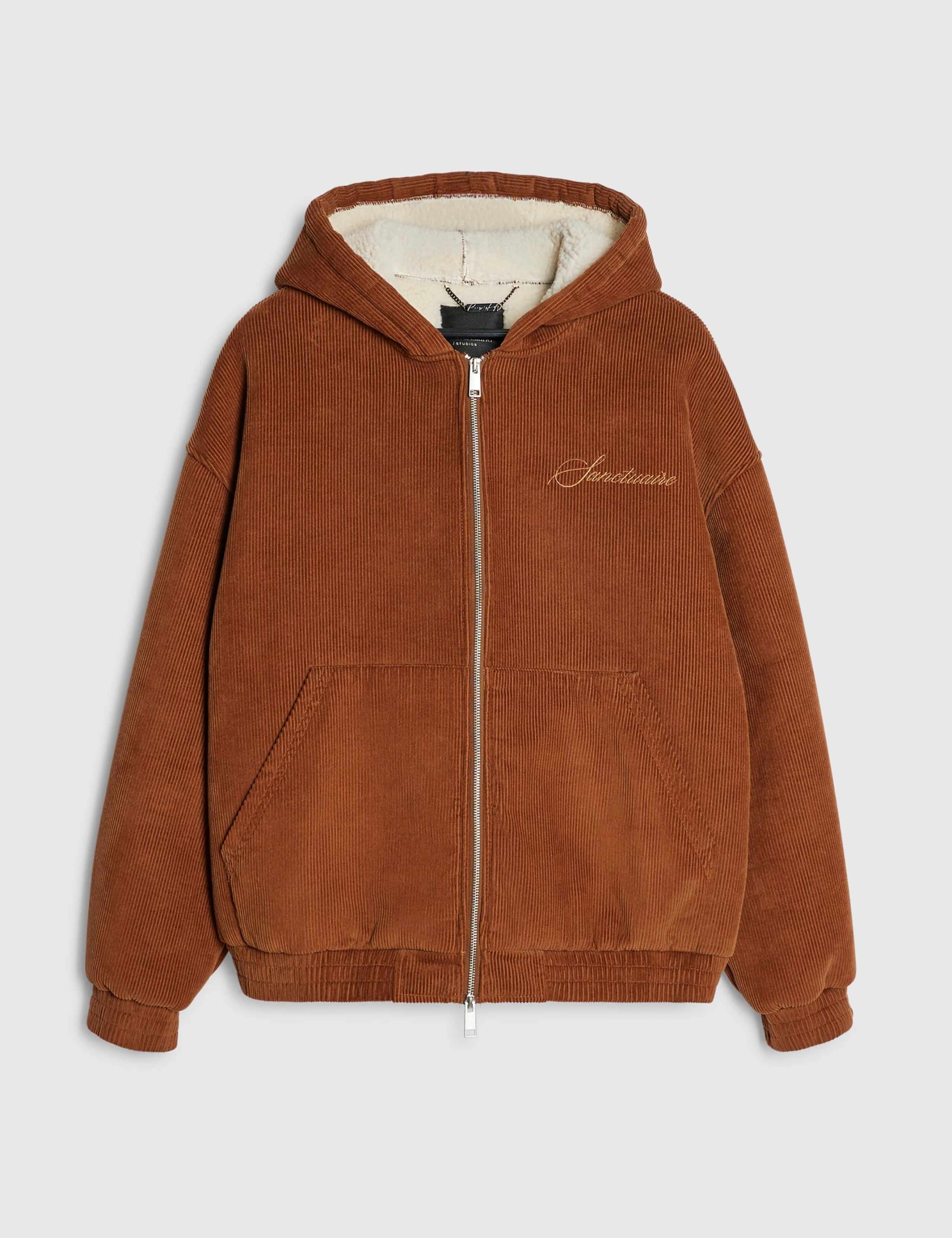 Borg Lined Textured Zip Hoodie 6 of 6