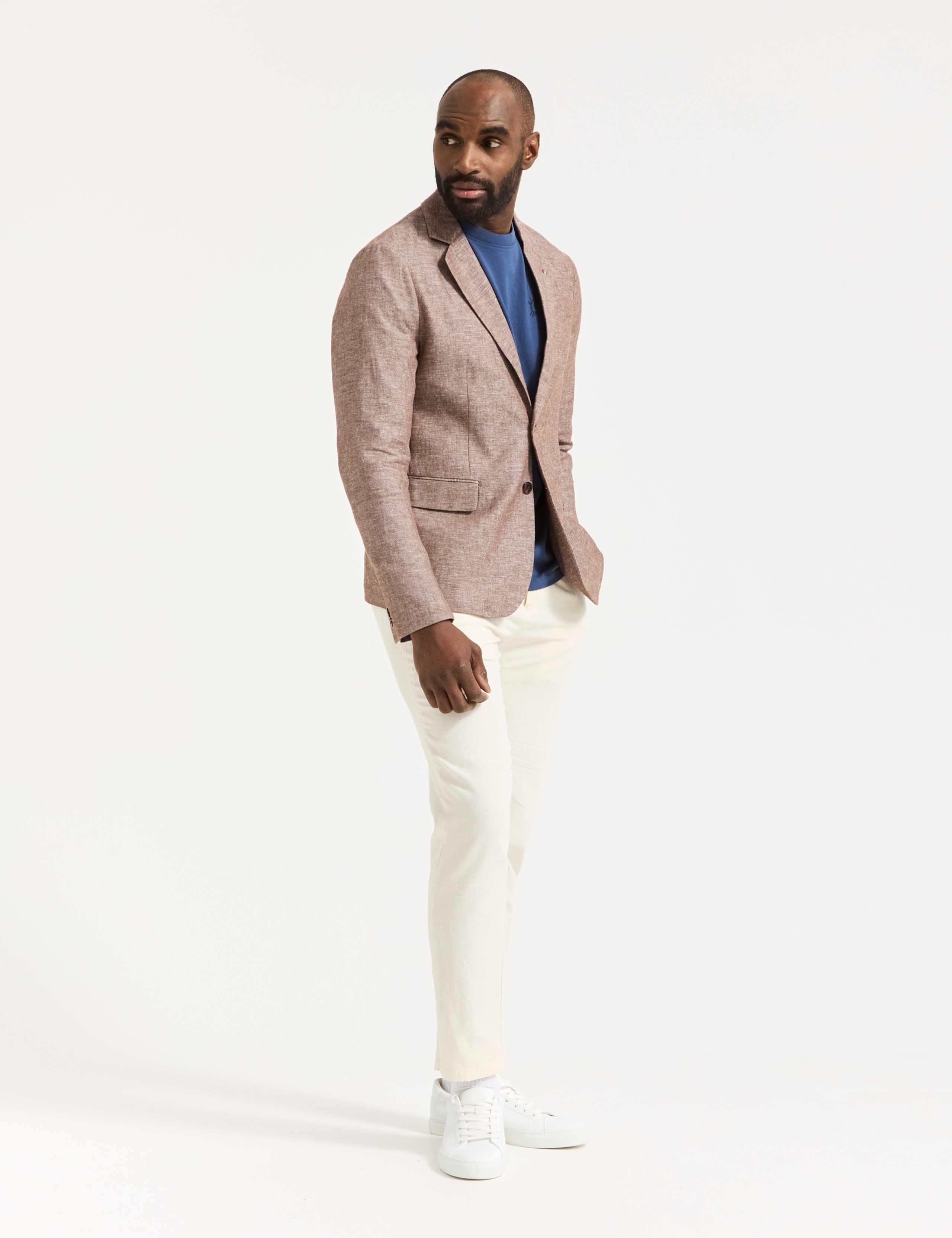 Linen and Cotton Blend Blazer 6 of 8