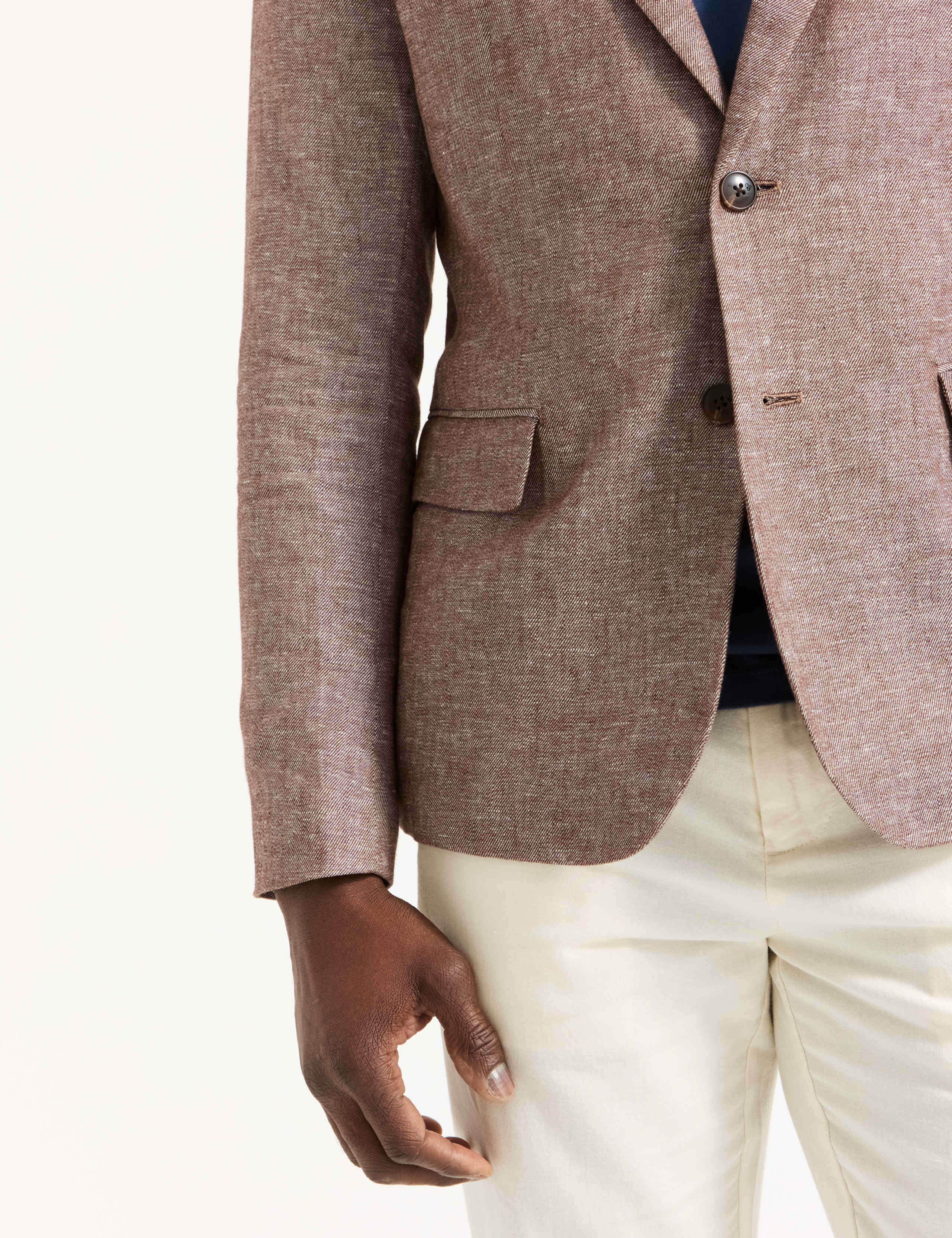 Linen and Cotton Blend Blazer 7 of 8