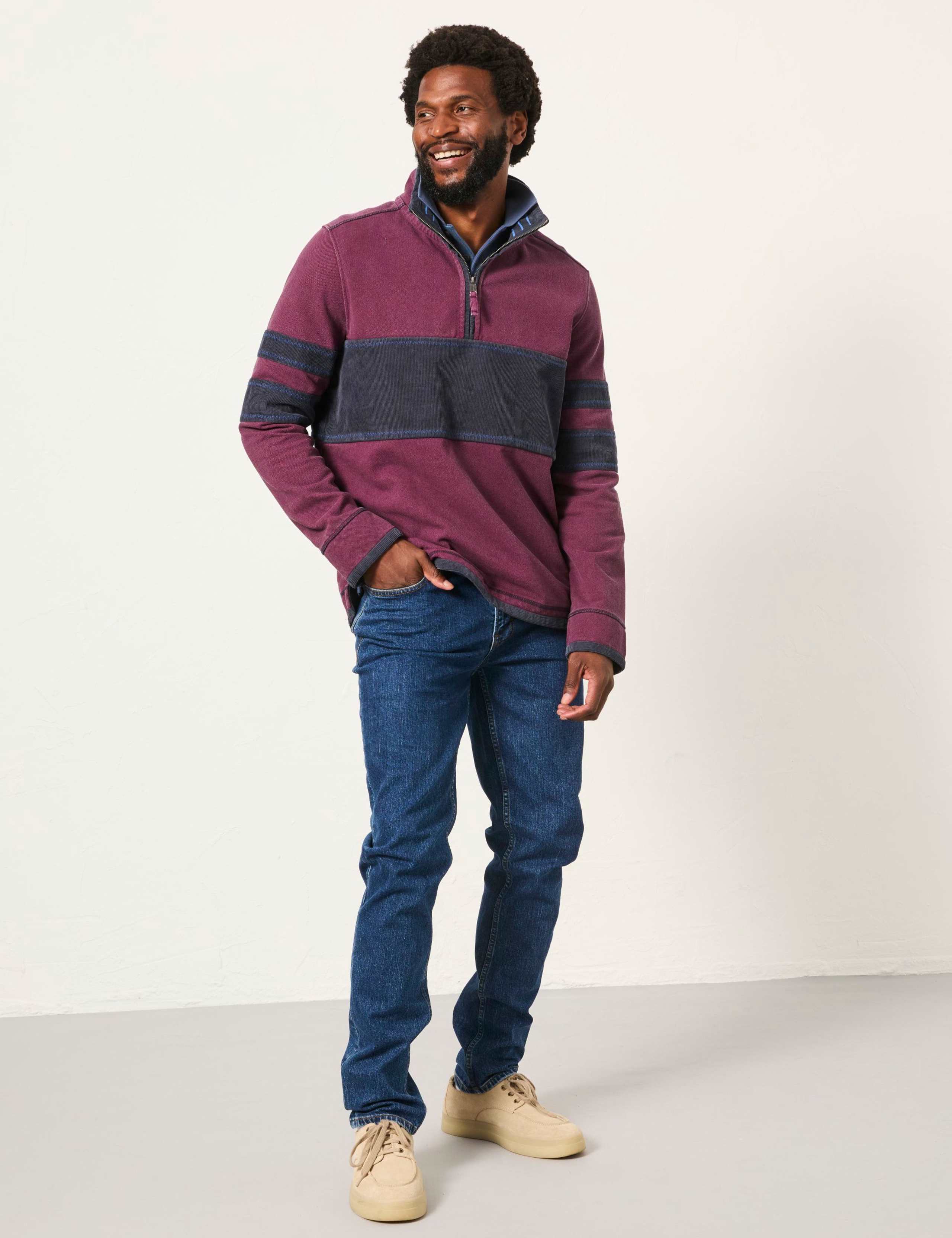 Pure Cotton Half Zip Sweatshirt 3 of 6