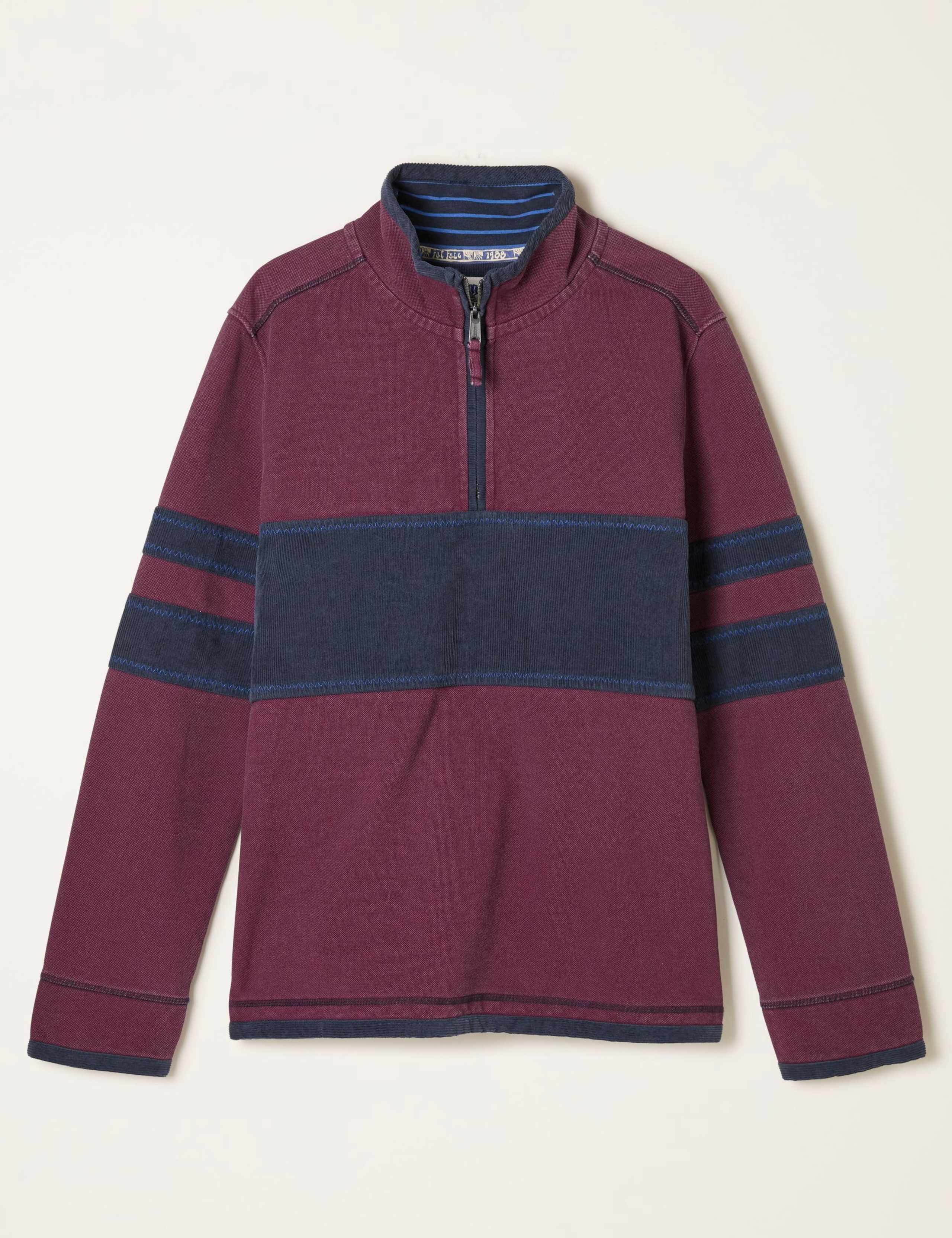 Pure Cotton Half Zip Sweatshirt 2 of 6