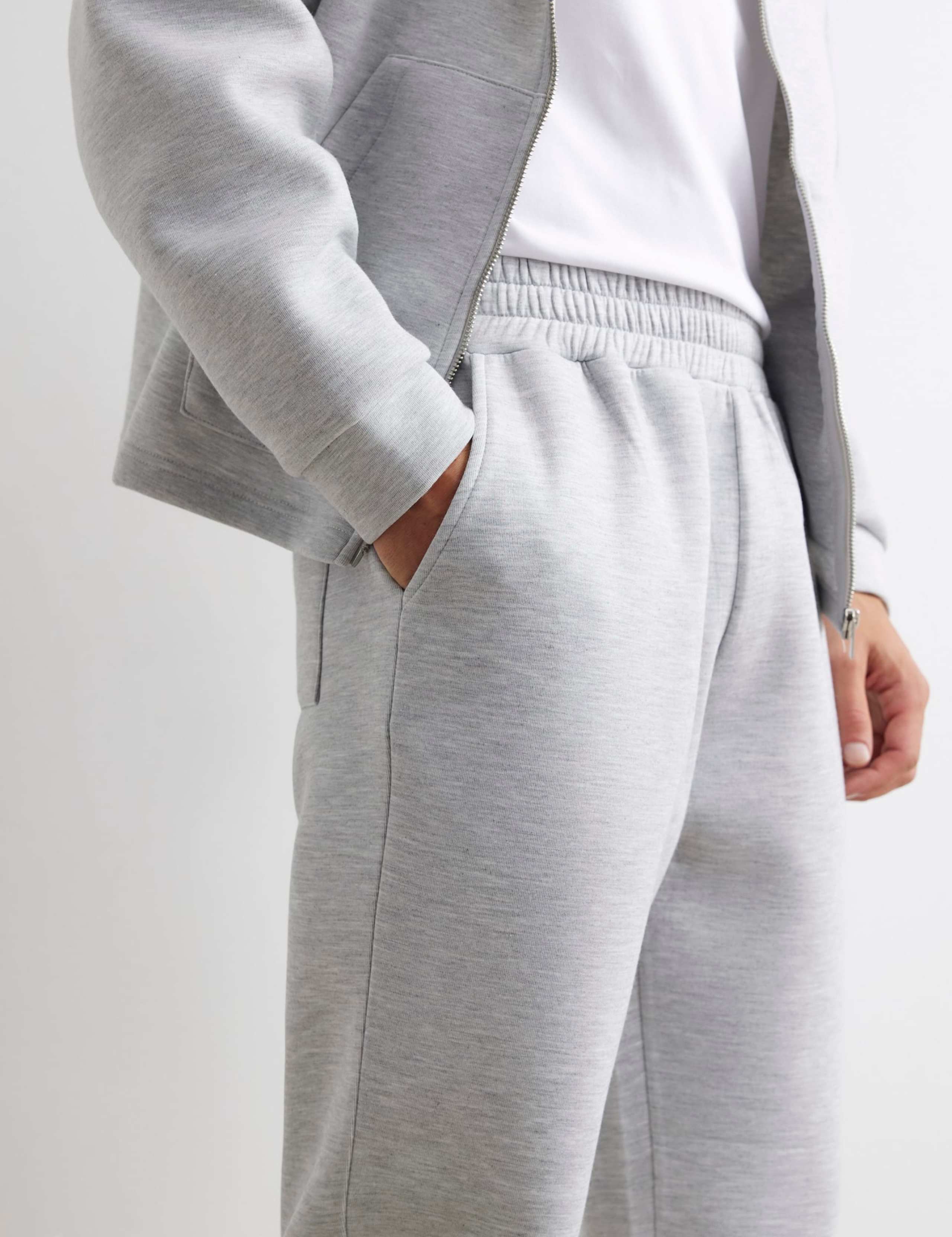 Cuffed Elasticated Waist Pure Cotton Joggers 3 of 4