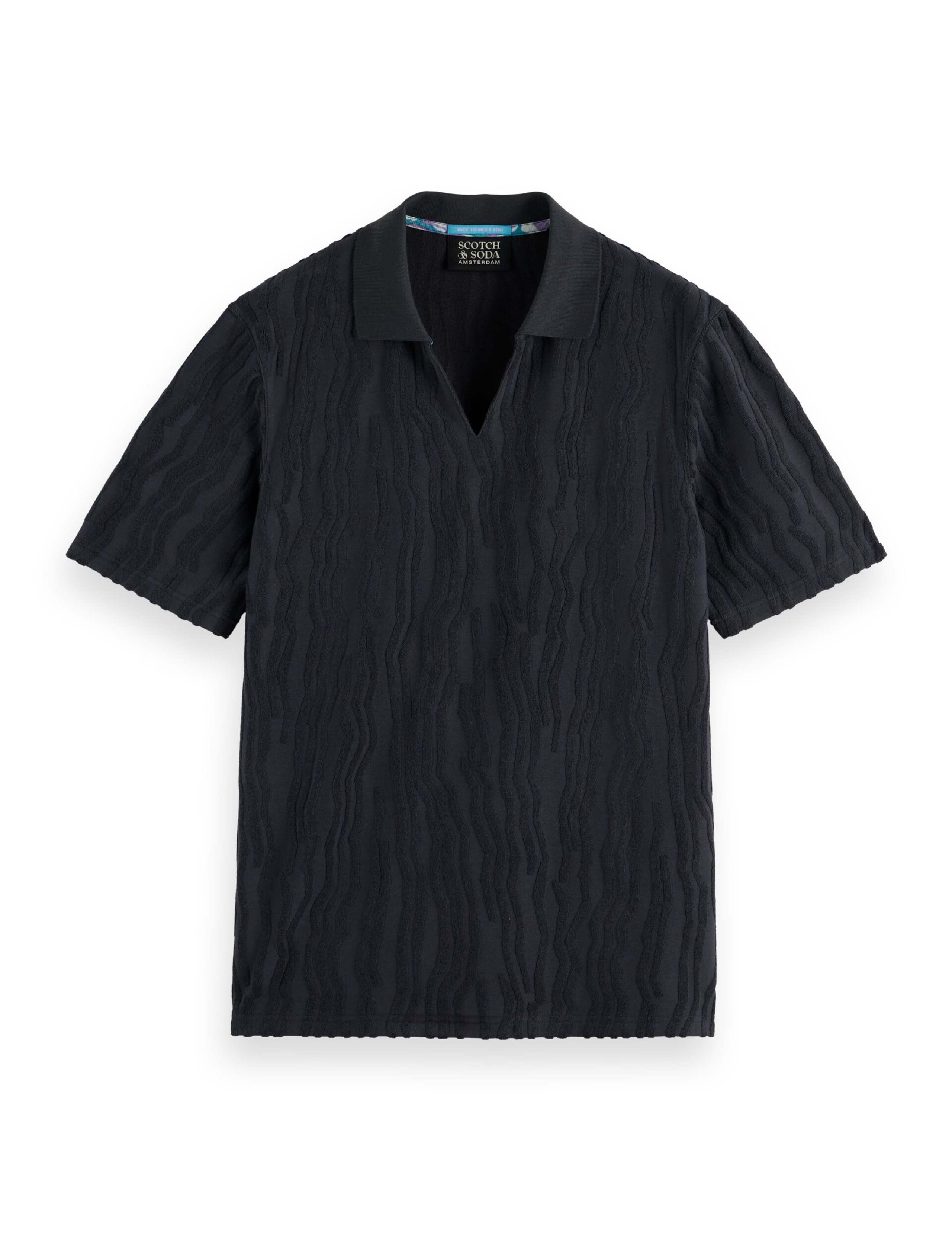 Cotton Rich Textured Jacquard Polo Shirt 2 of 7