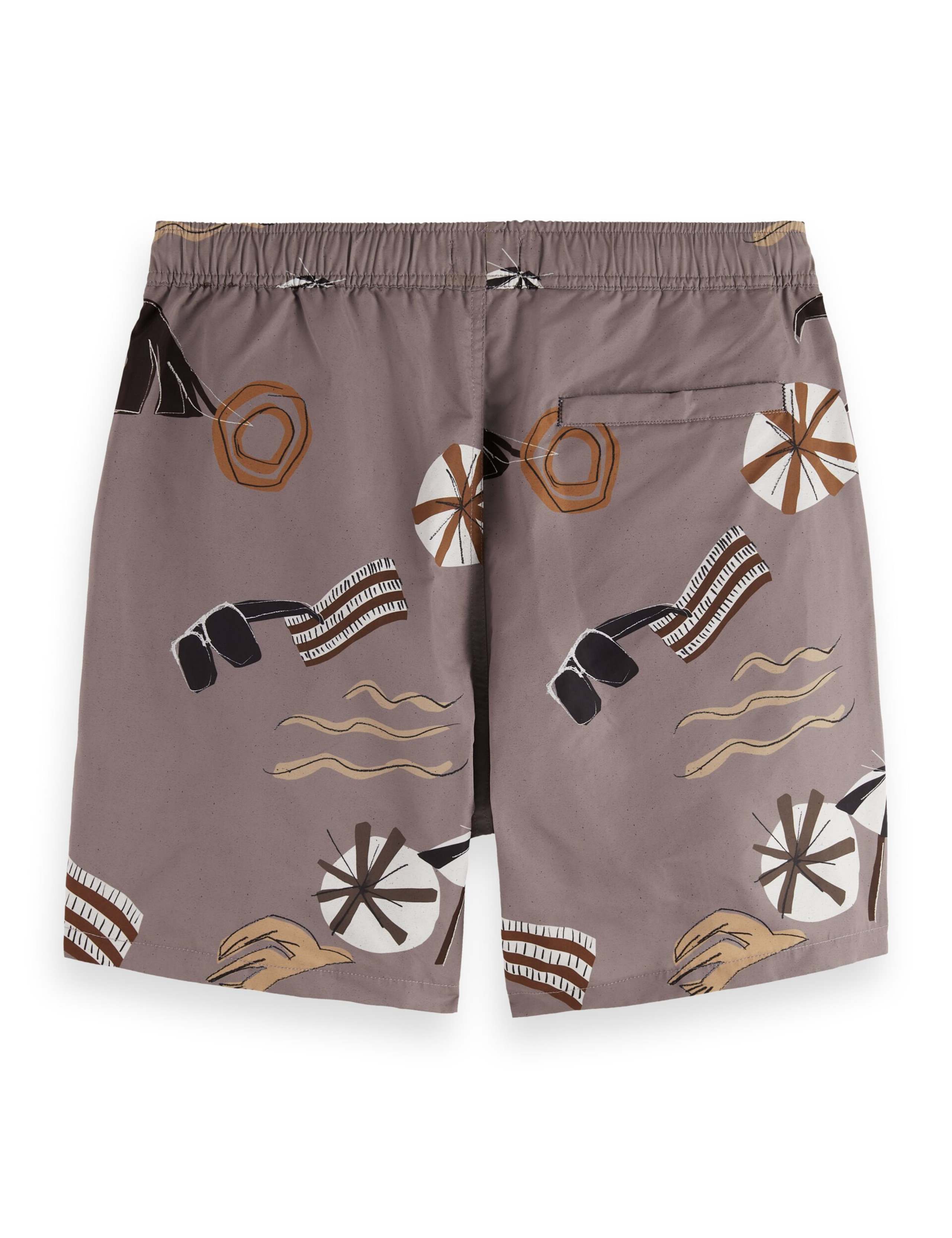 Printed Mid-Length Swim Shorts 8 of 8