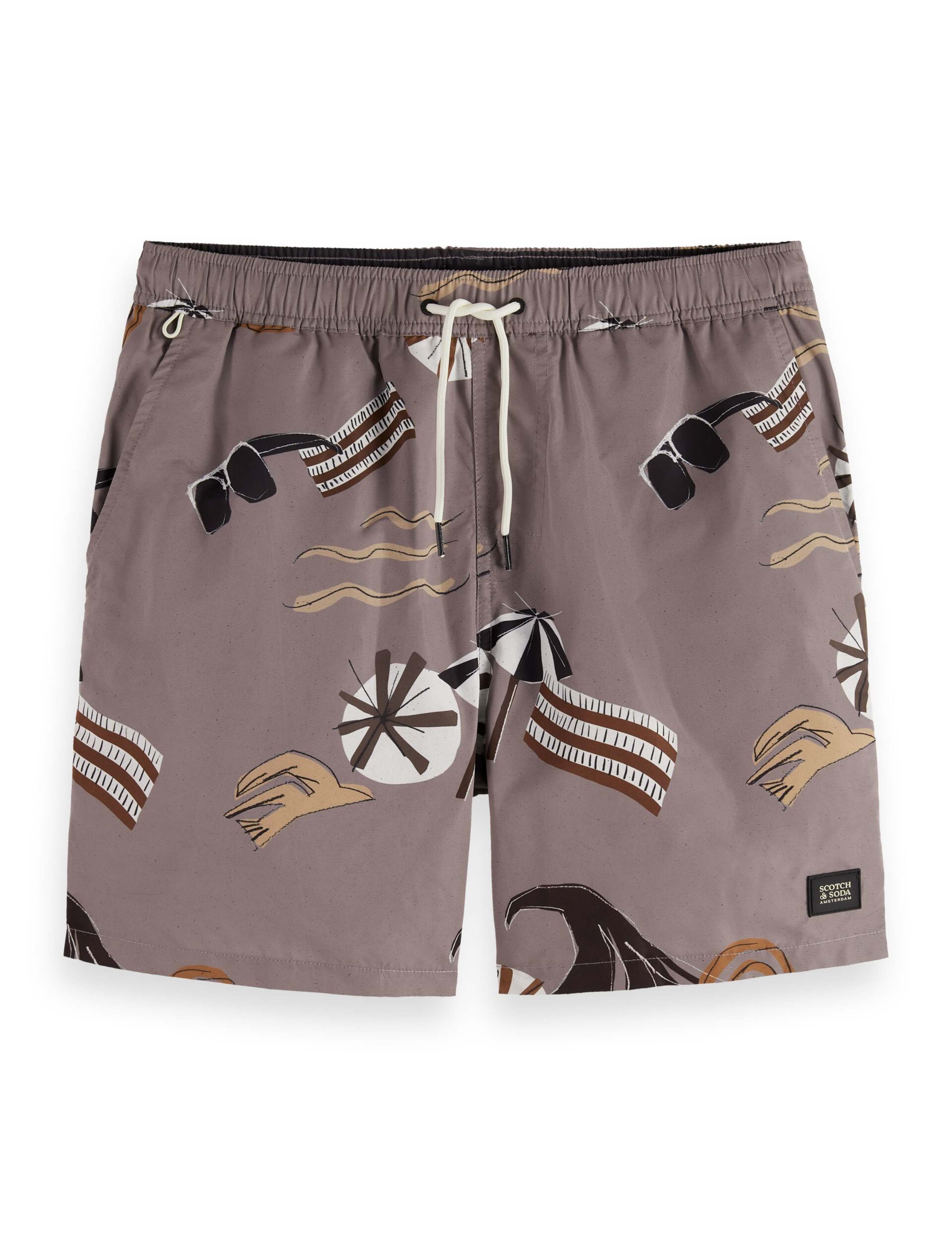 Printed Mid-Length Swim Shorts 2 of 8