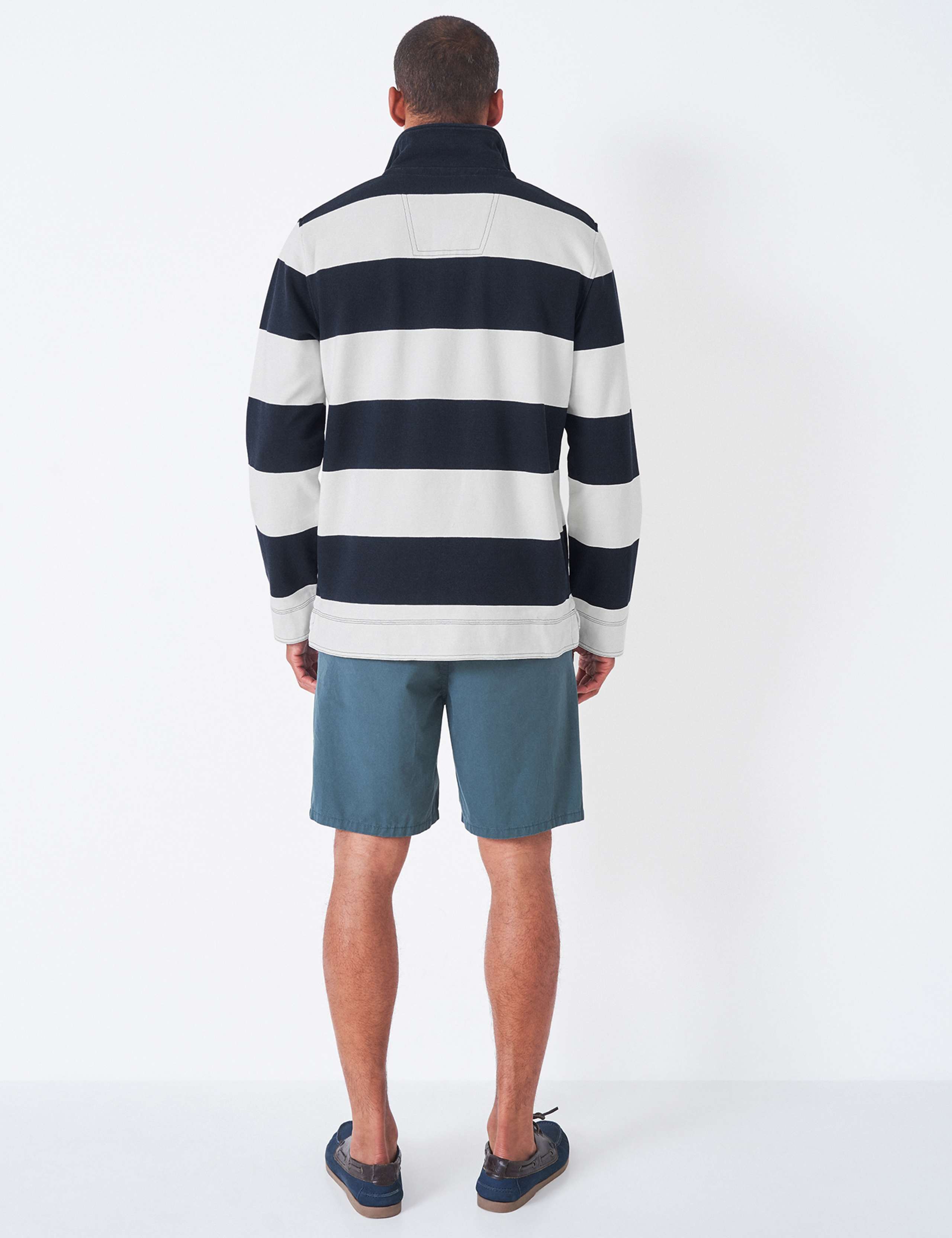 Pure Cotton Pique Half Zip Sweatshirt 4 of 4