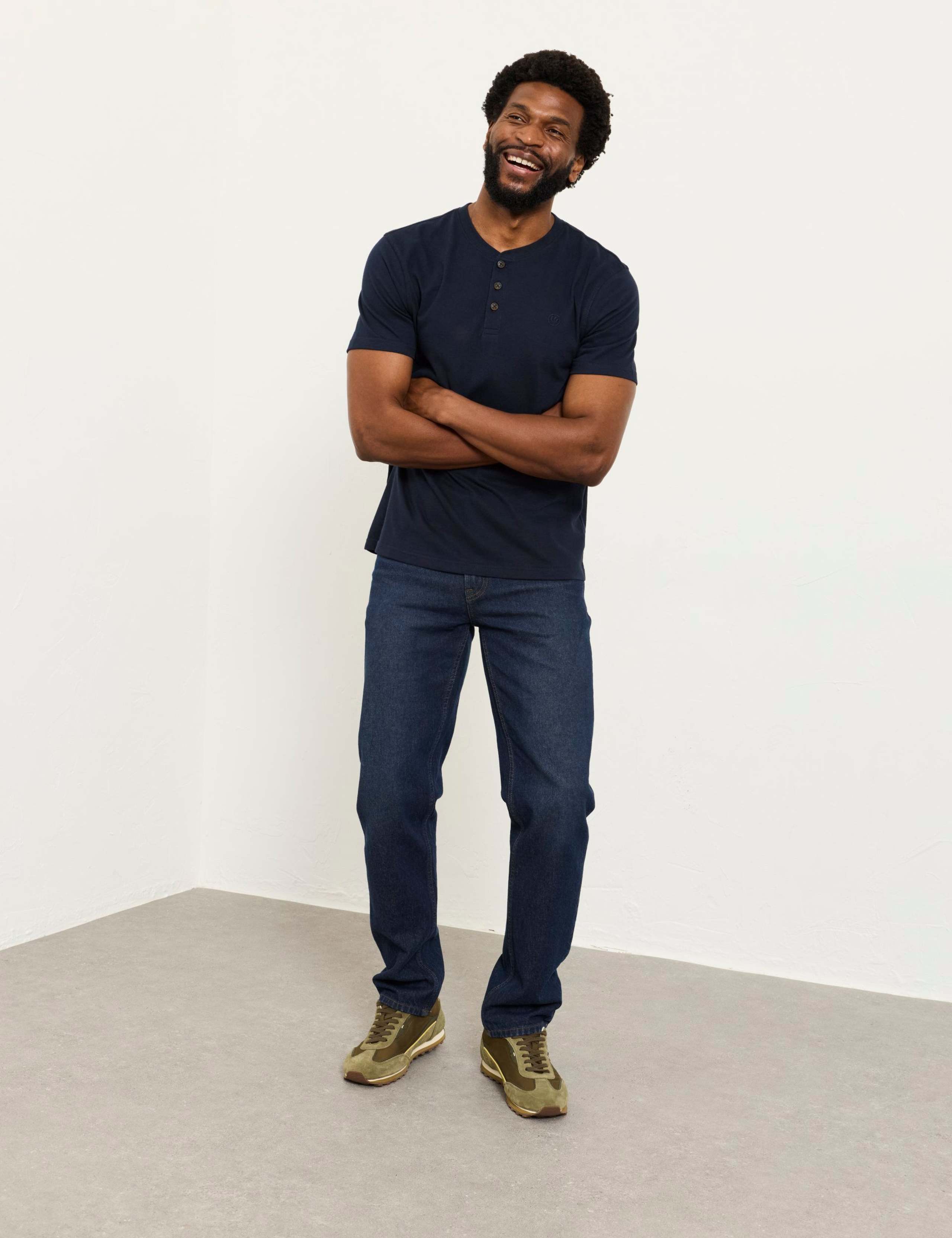 2 Pack Pure Cotton Henley T-Shirts 5 of 7