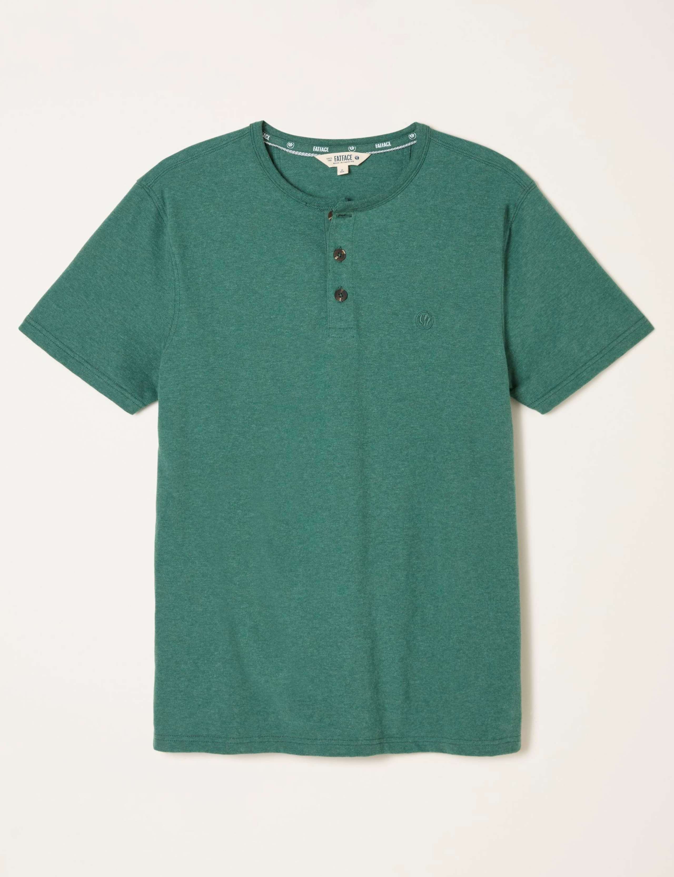 Pure Cotton Henley T-Shirt 2 of 6