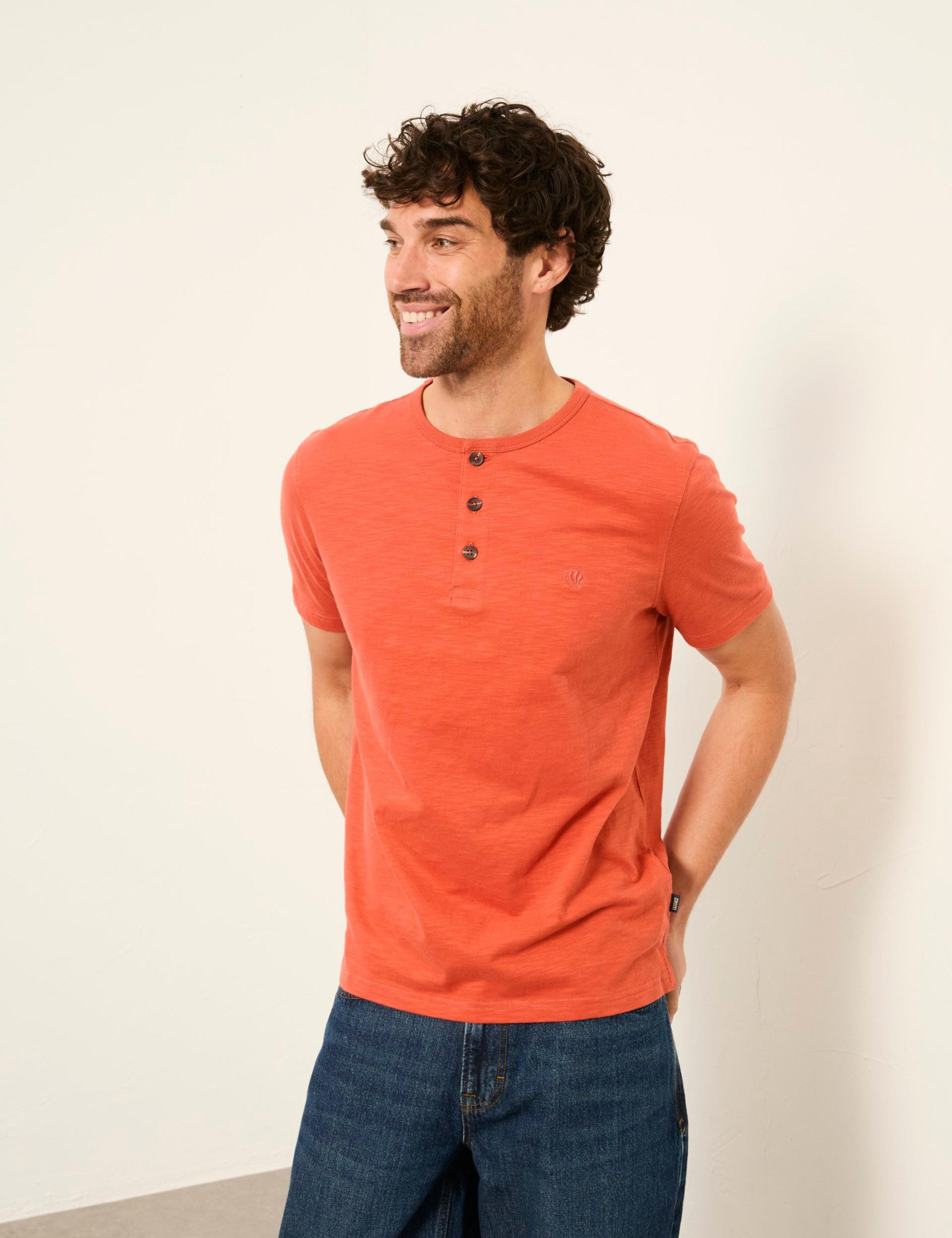 Pure Cotton Henley T-Shirt 4 of 6