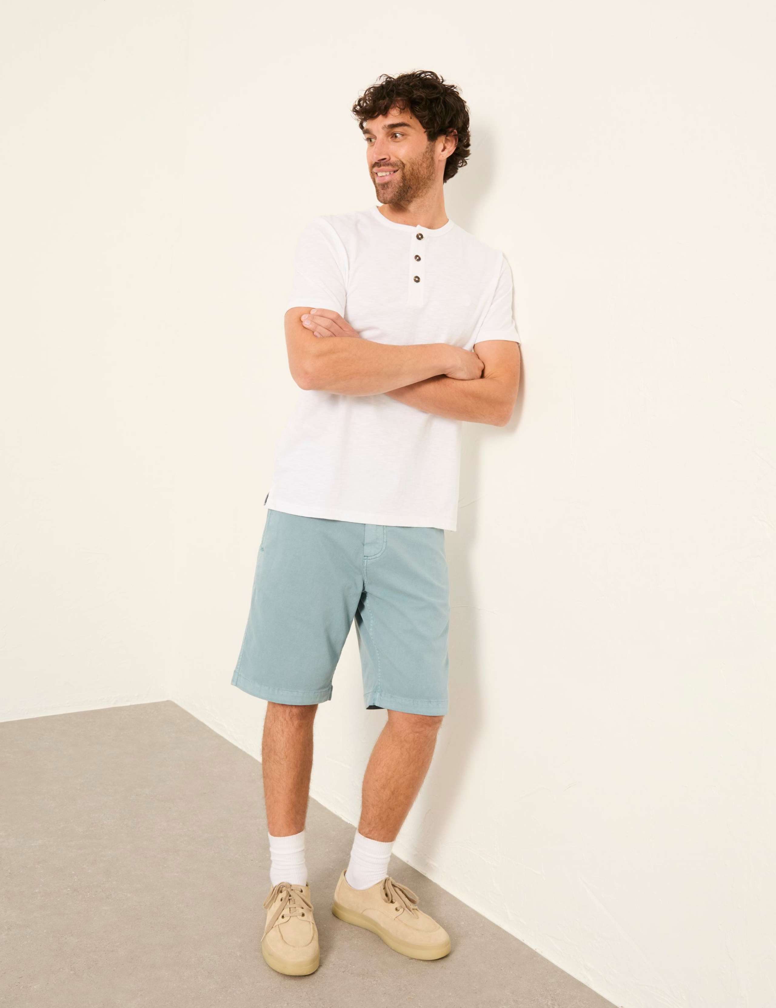 Pure Cotton Henley T-Shirt 3 of 6