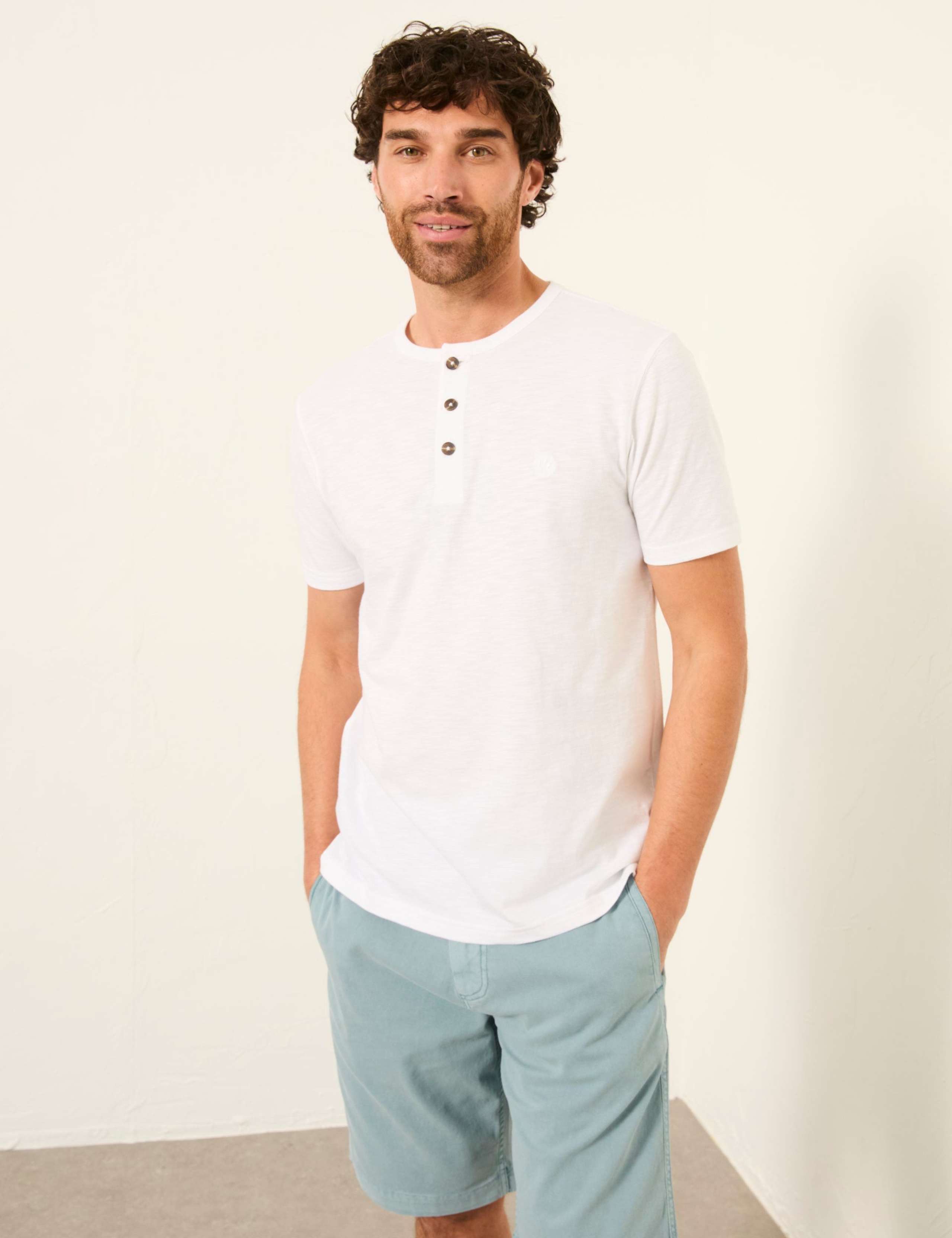 Pure Cotton Henley T-Shirt 4 of 6