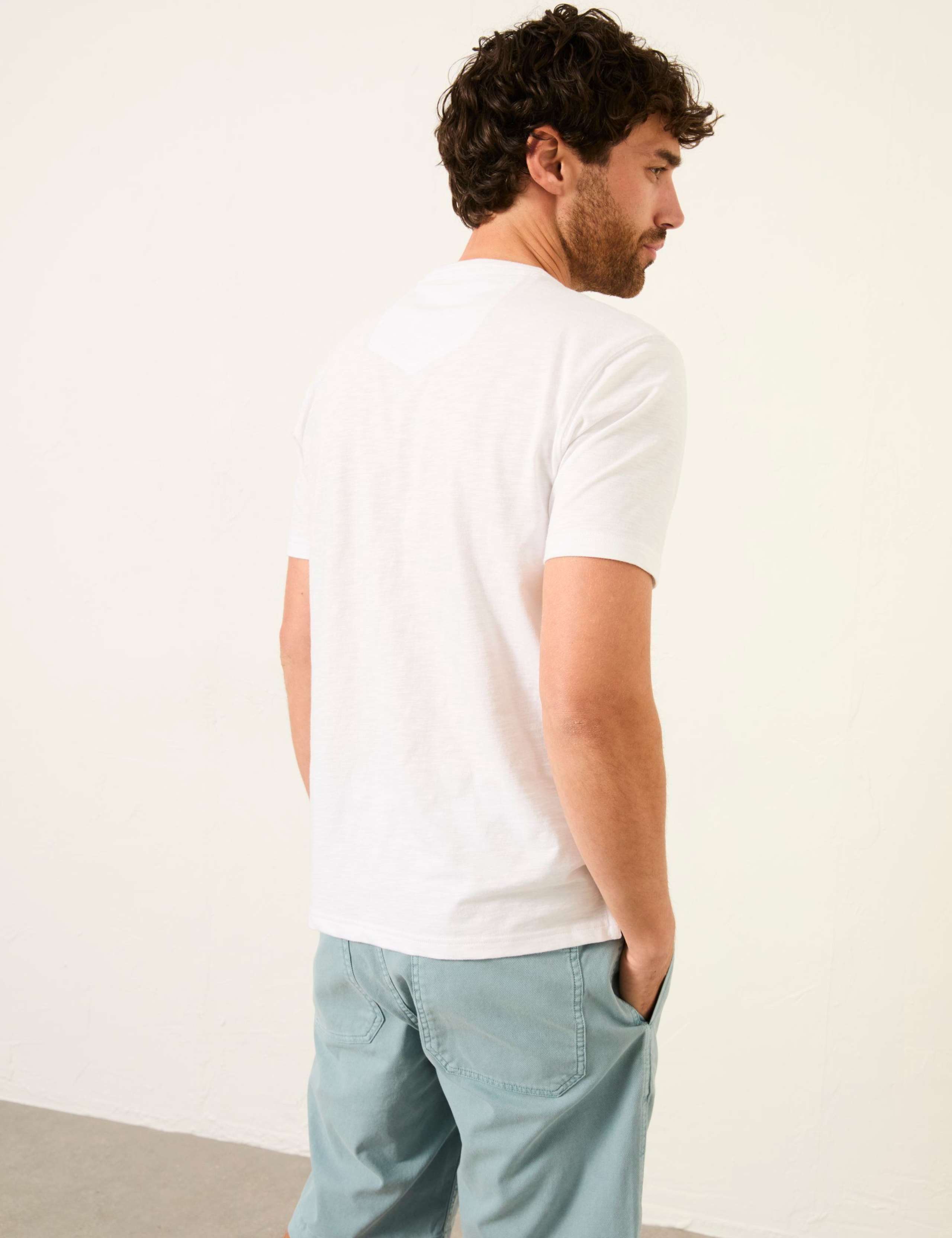 Pure Cotton Henley T-Shirt 6 of 6