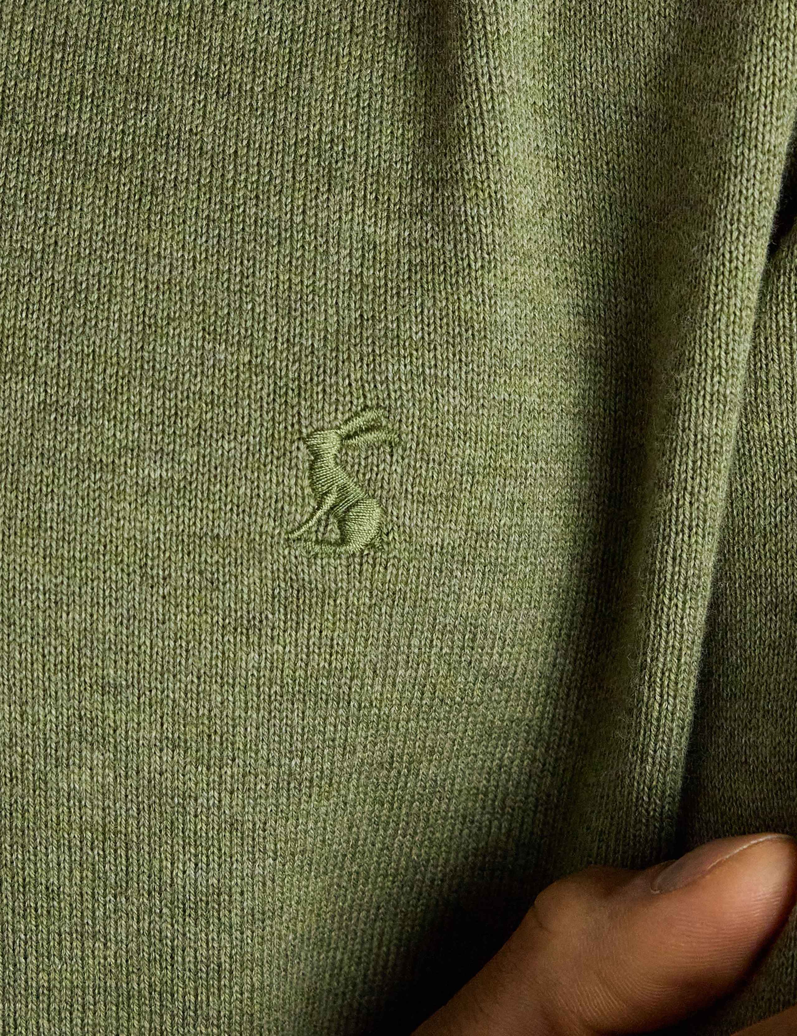 Pure Cotton Textured Crew Neck Jumper 7 of 7