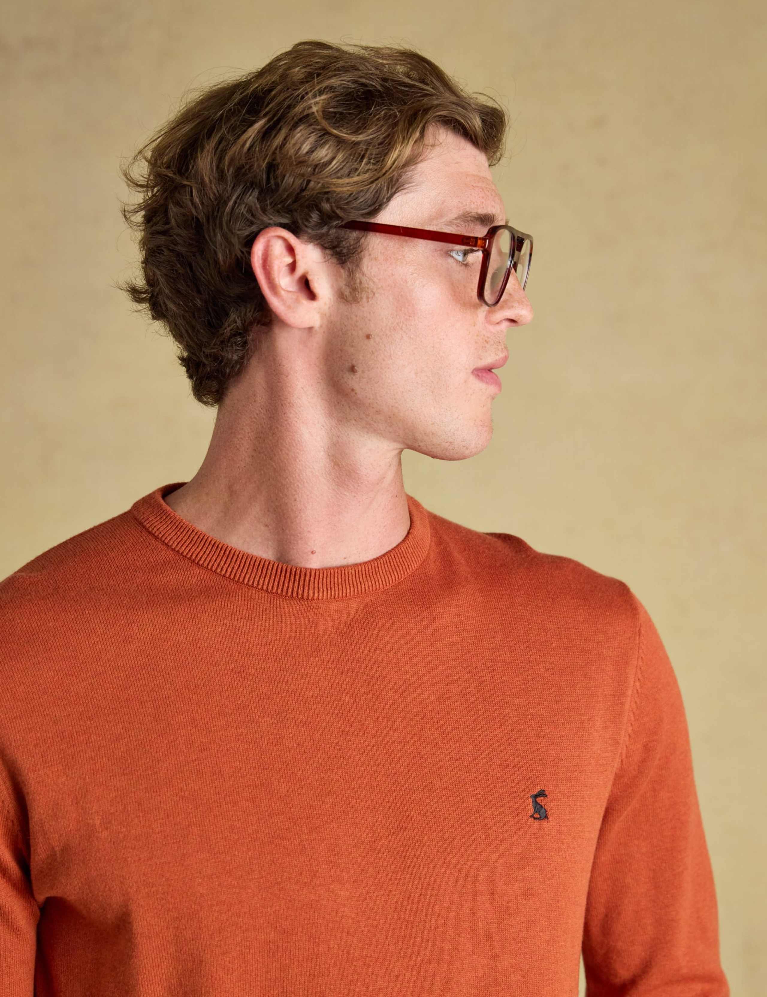Pure Cotton Textured Crew Neck Jumper 5 of 7