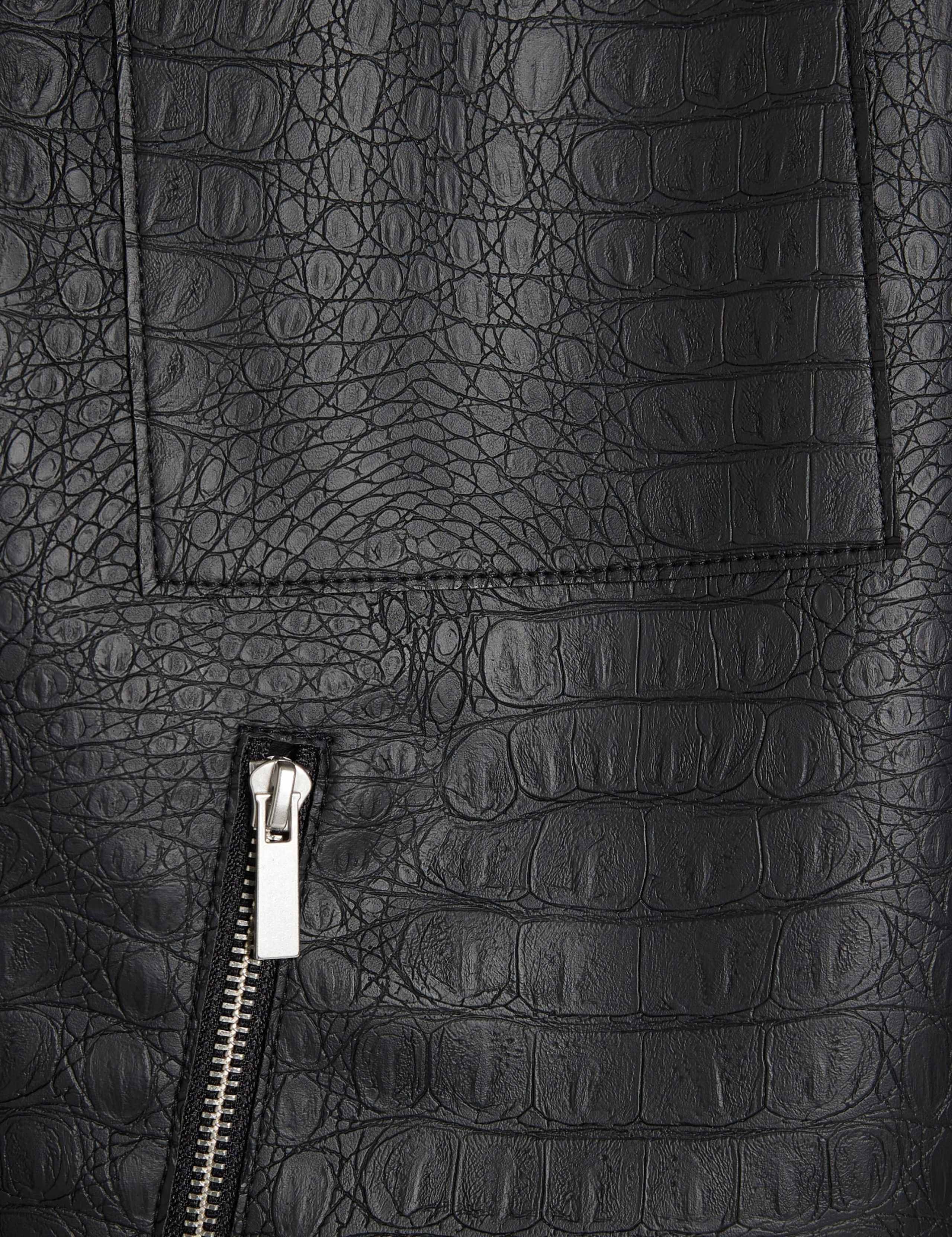 Faux Leather Textured Shacket 5 of 6