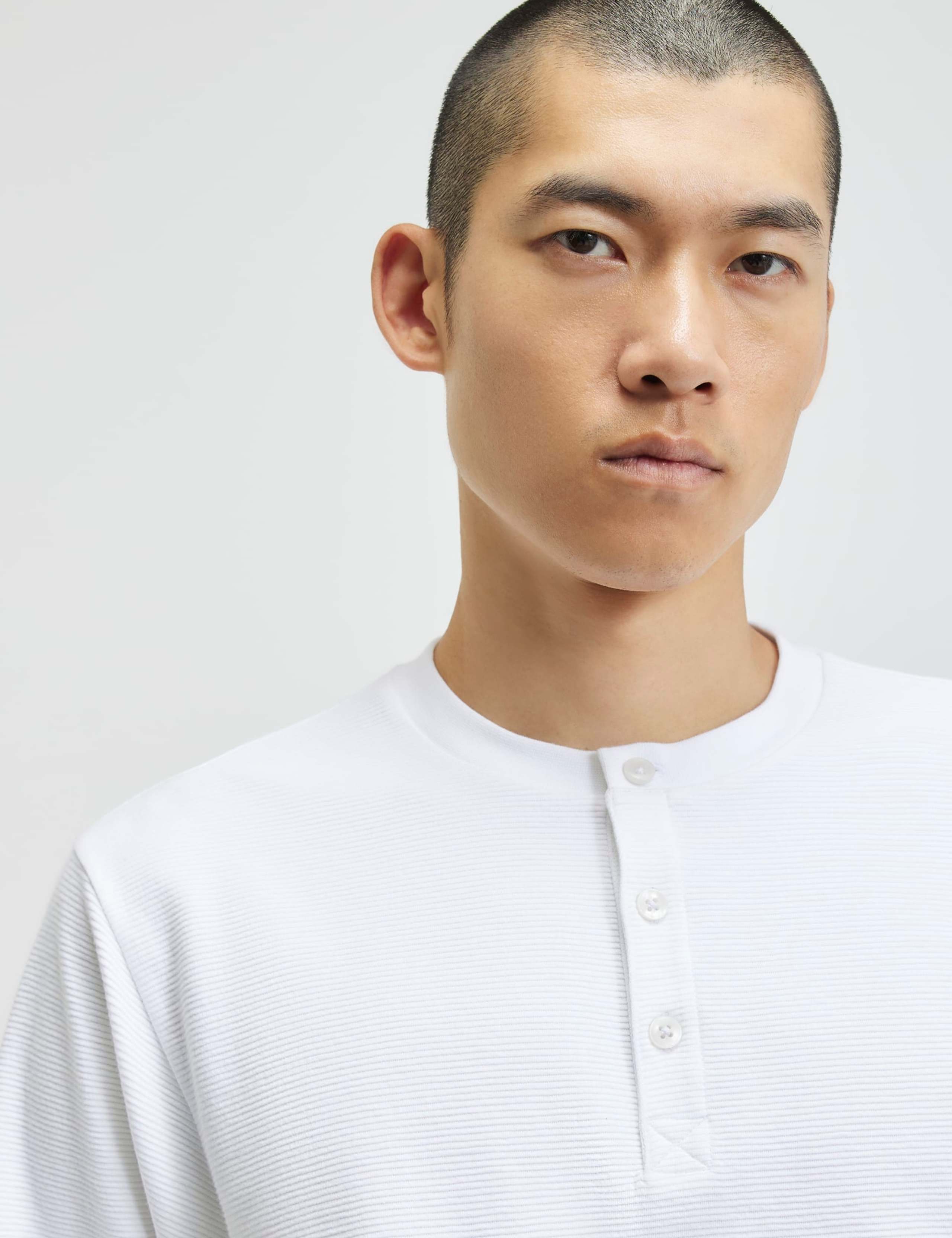 Cotton Rich Henley Long Sleeve T-Shirt 3 of 6