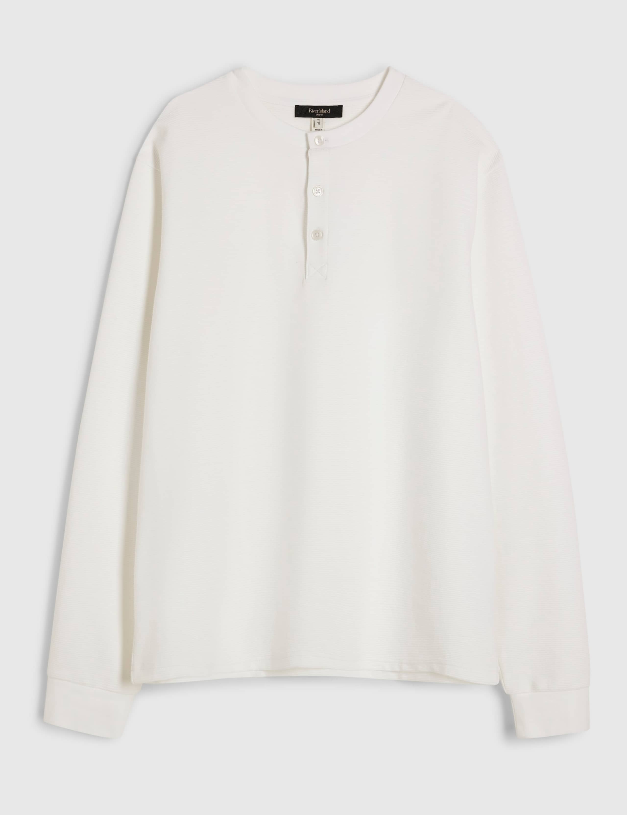 Cotton Rich Henley Long Sleeve T-Shirt 6 of 6