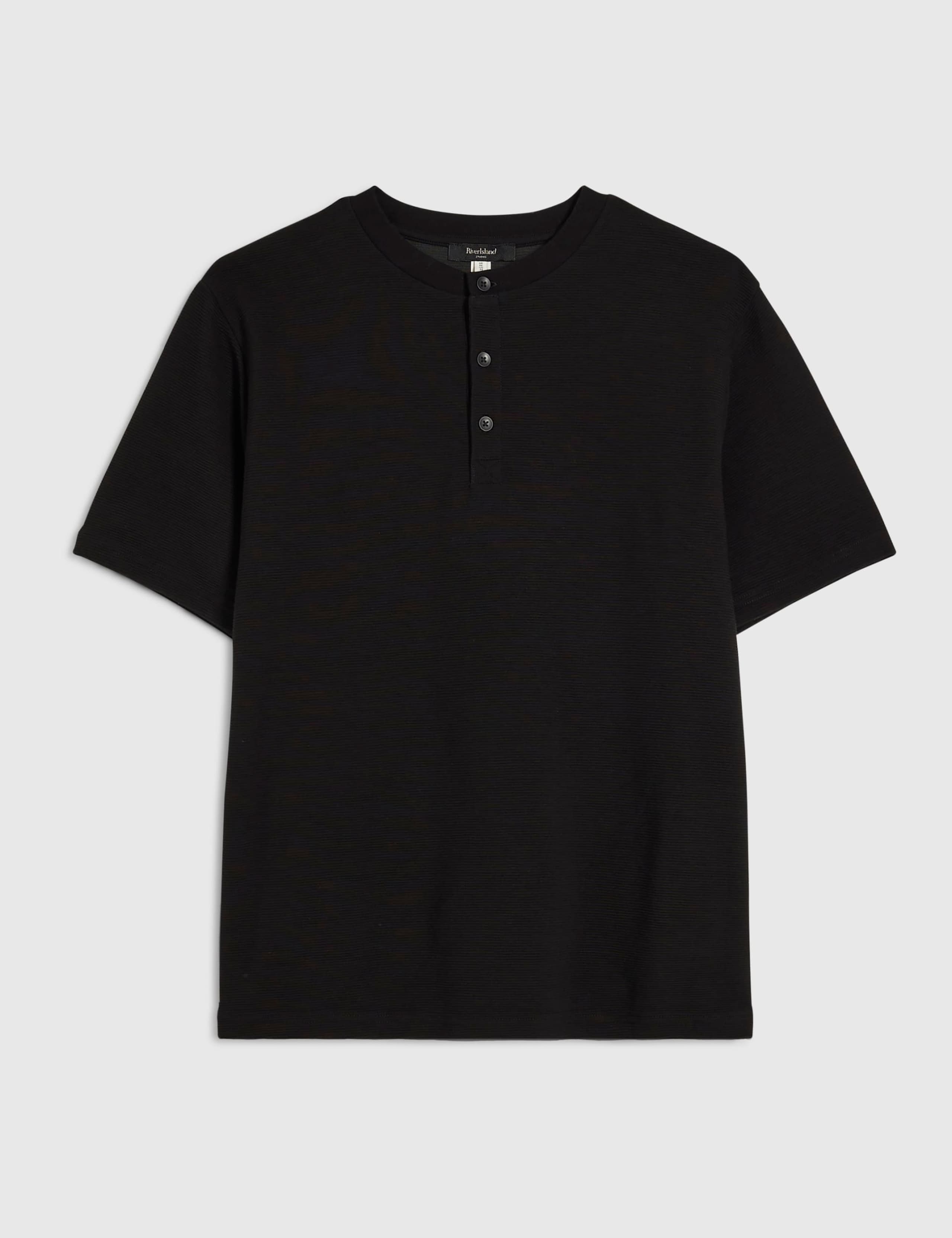 Cotton Blend Henley Short Sleeve T-Shirt 6 of 6
