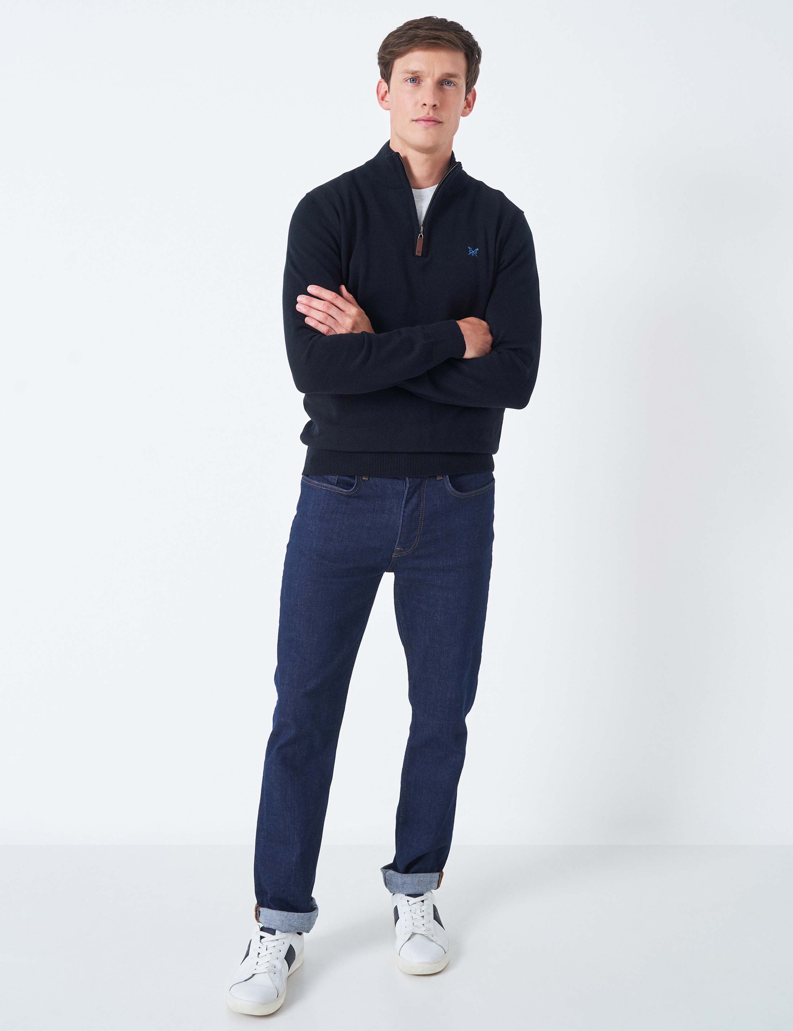 Pure Cotton Half Zip Jumper 3 of 4
