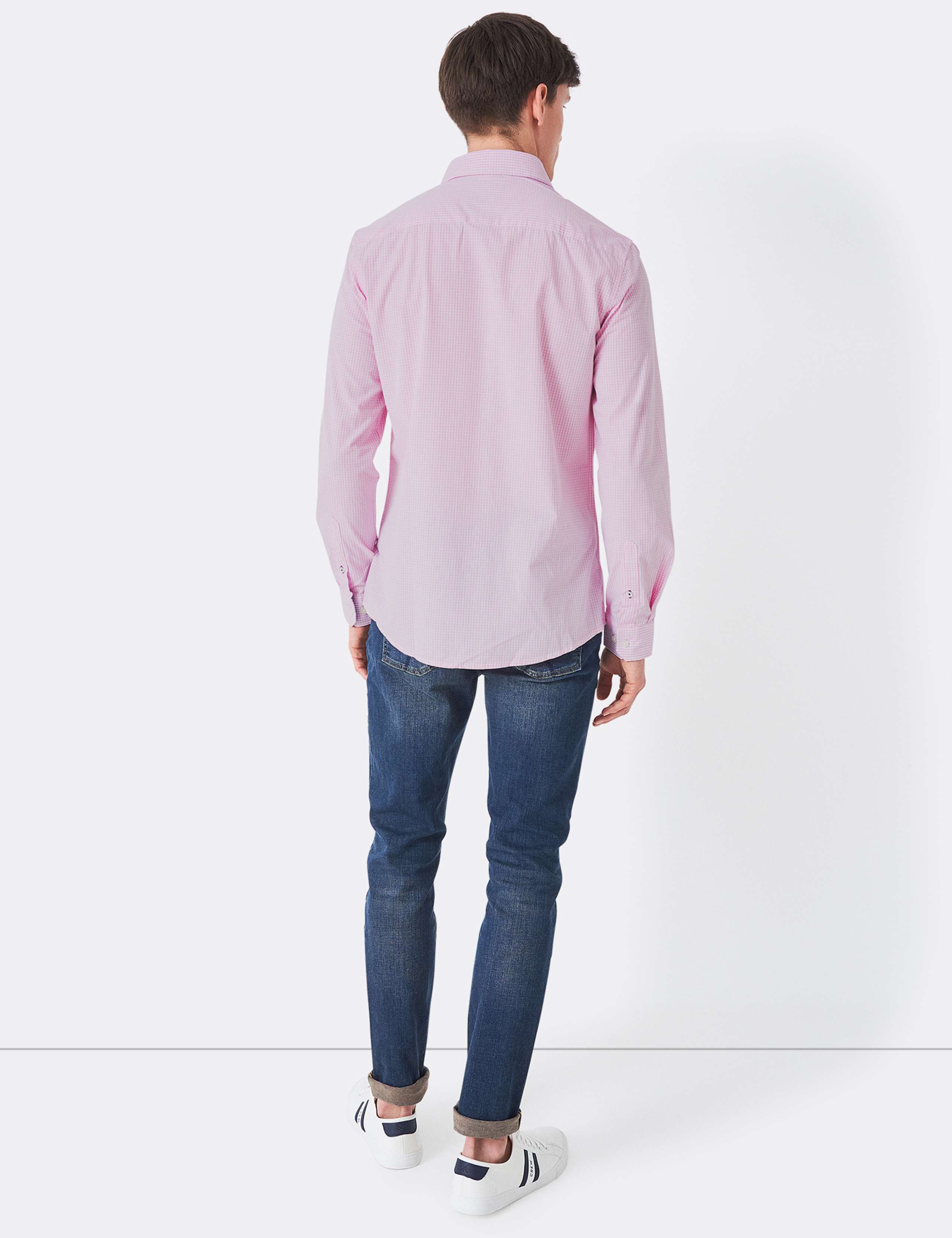 Slim Fit Pure Cotton Check Poplin Shirt 4 of 4