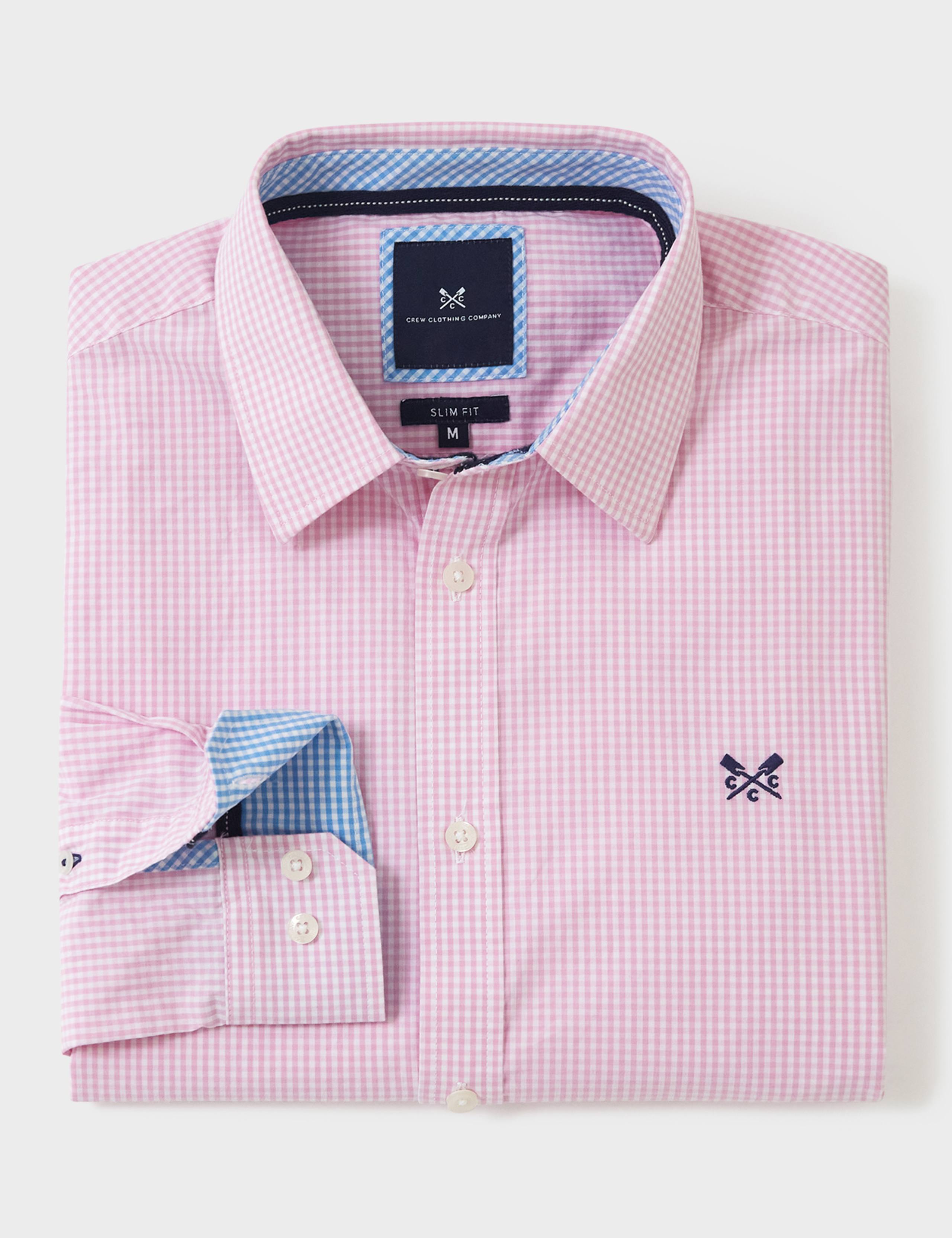 Slim Fit Pure Cotton Check Poplin Shirt 2 of 4