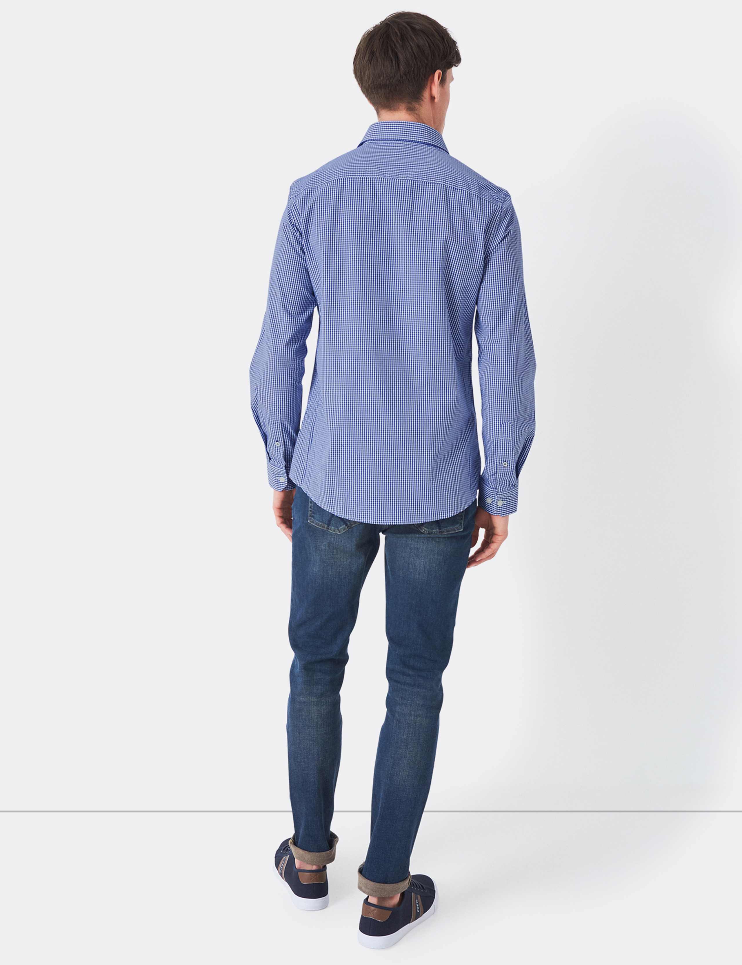 Slim Fit Pure Cotton Check Poplin Shirt 4 of 4