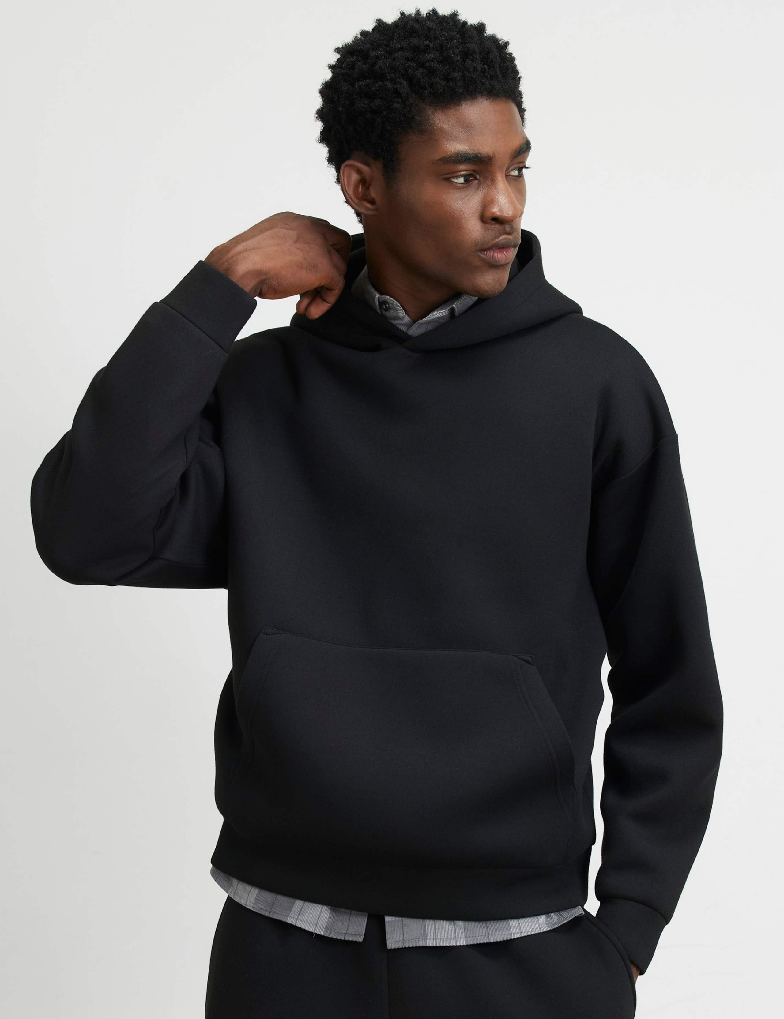 Oversized Neoprene Hoodie 1 of 6
