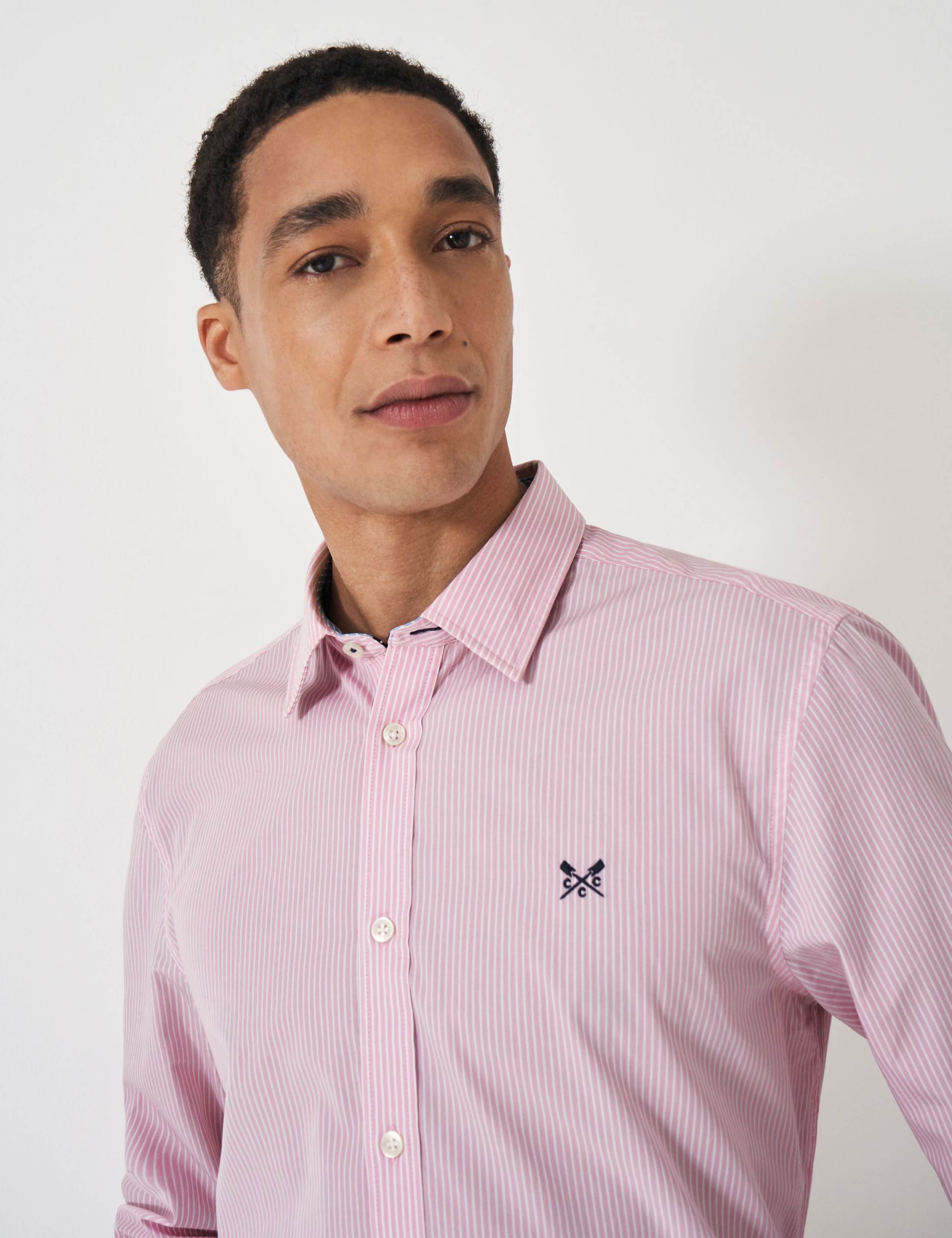 Regular Fit Pure Cotton Striped Poplin Shirt 3 of 5