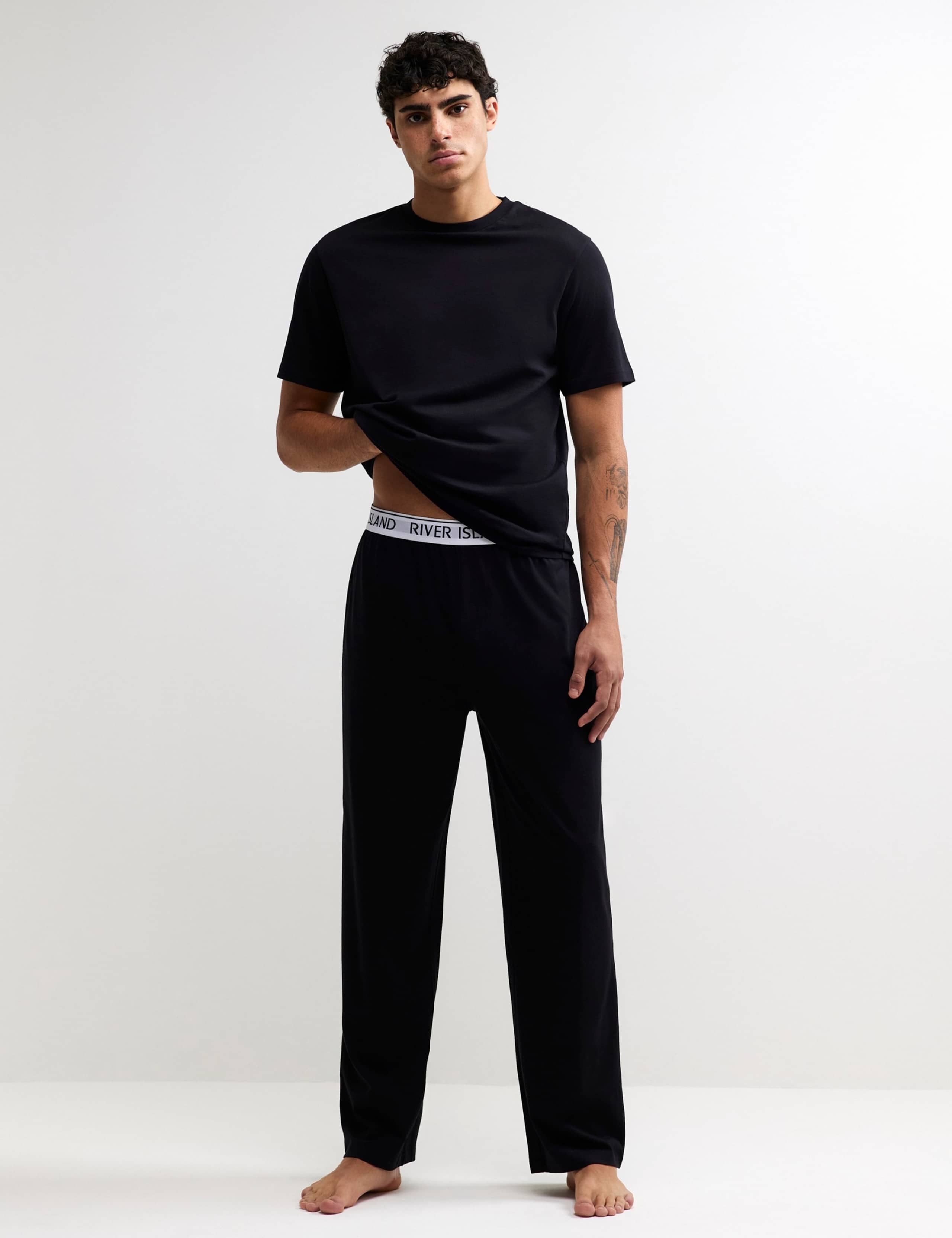 Pure Cotton Jersey Pyjama Set 1 of 6