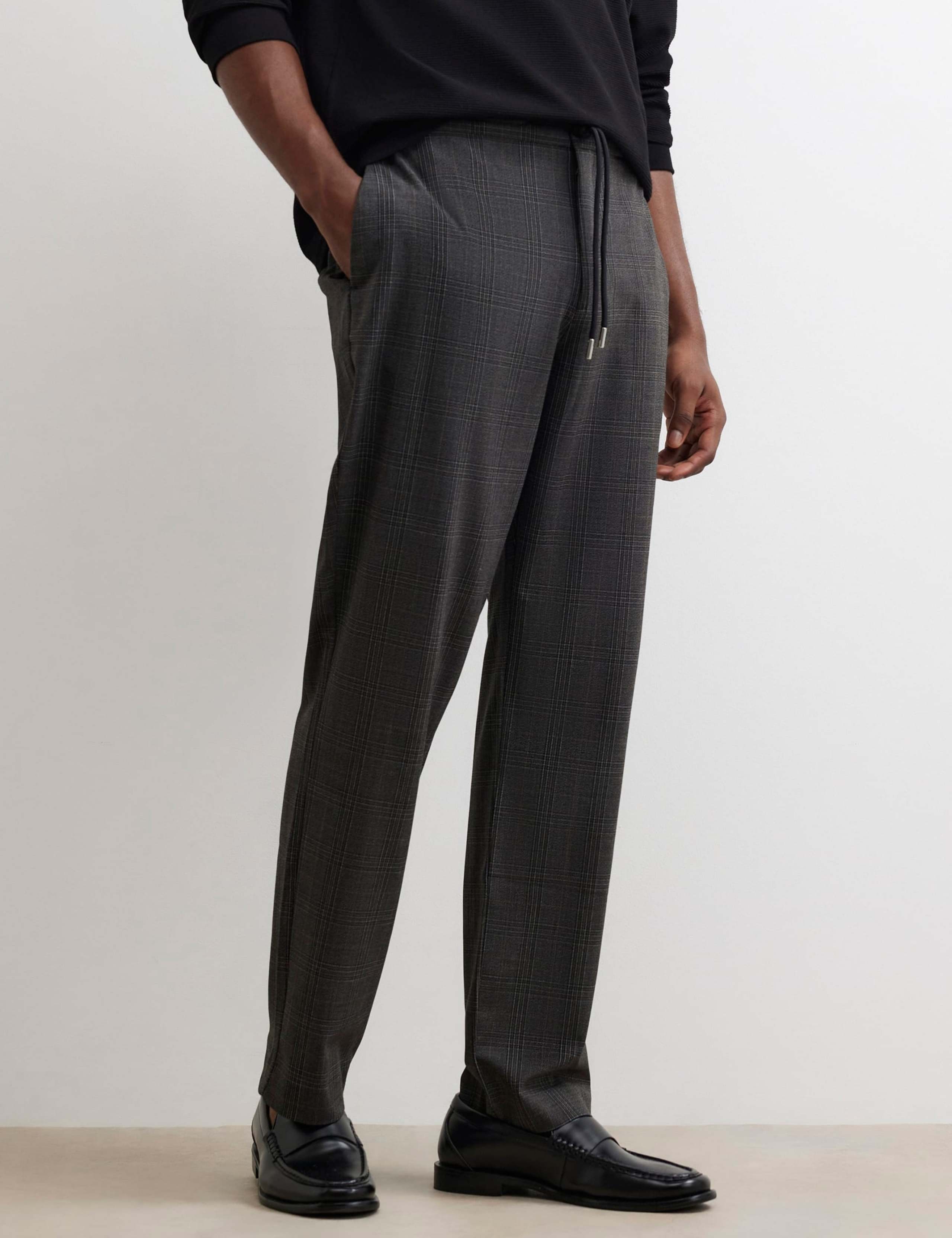 Checked Slim Fit Joggers 2 of 6