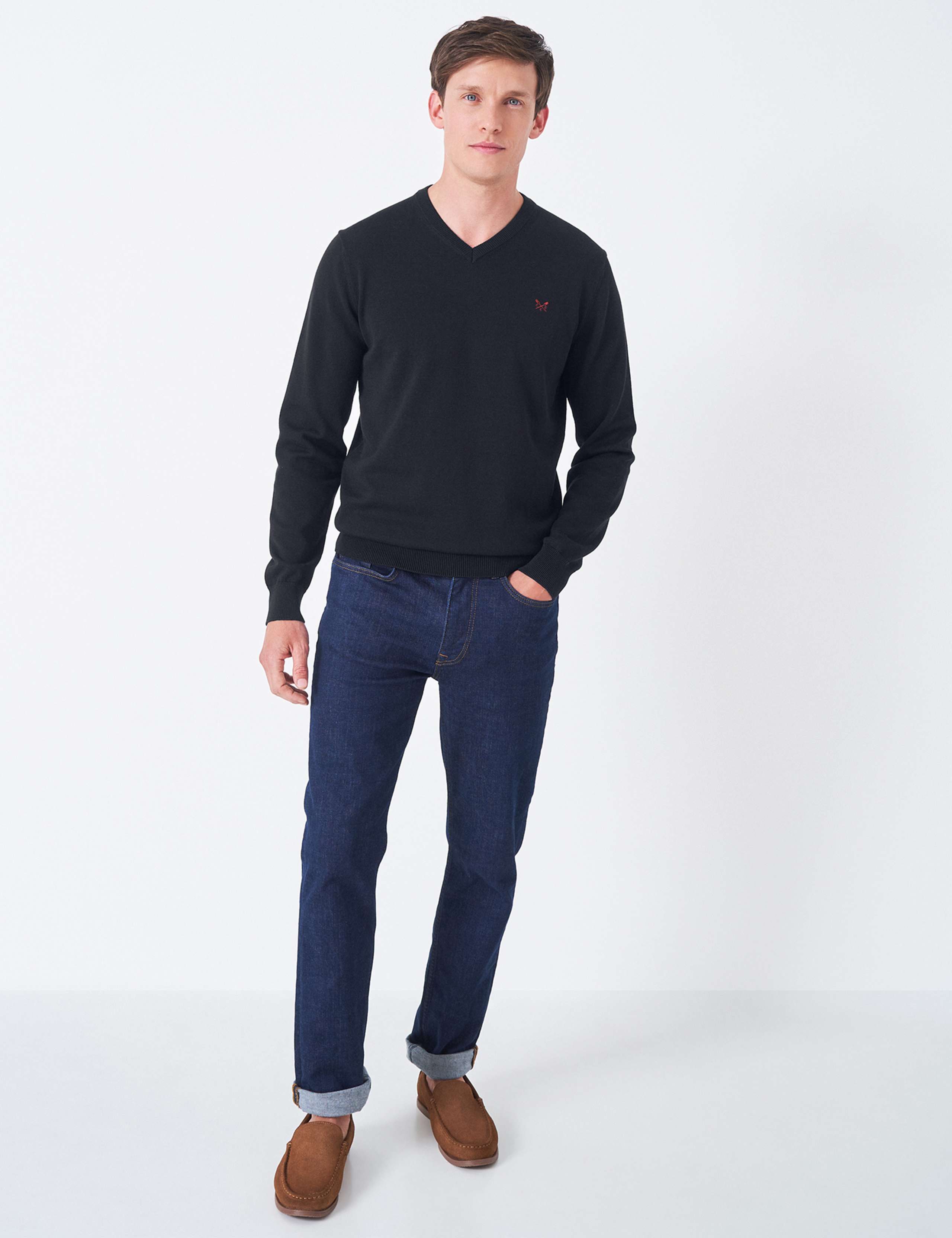 Cotton V-Neck Jumper 3 of 4