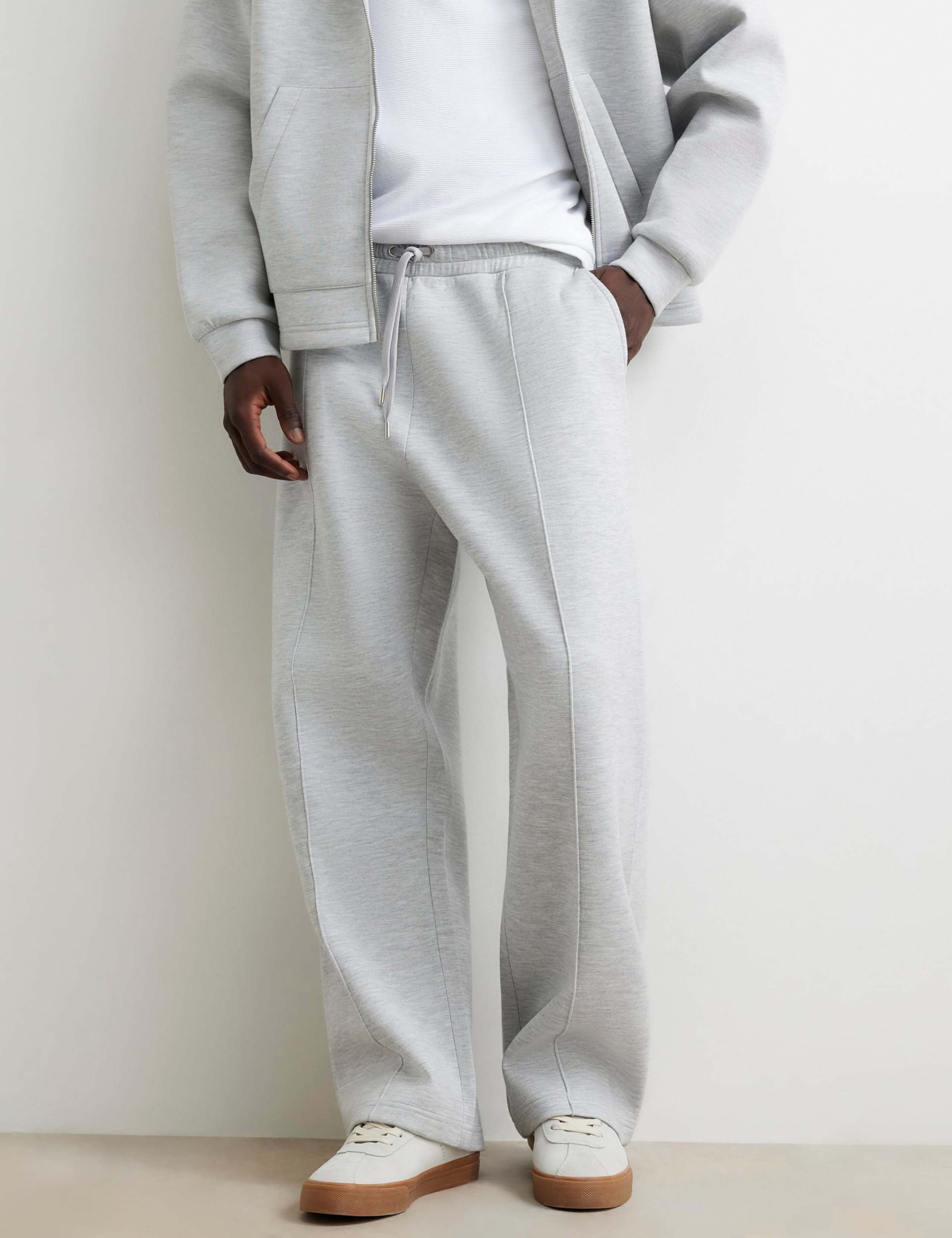 Wide Leg Textured Joggers 1 of 6
