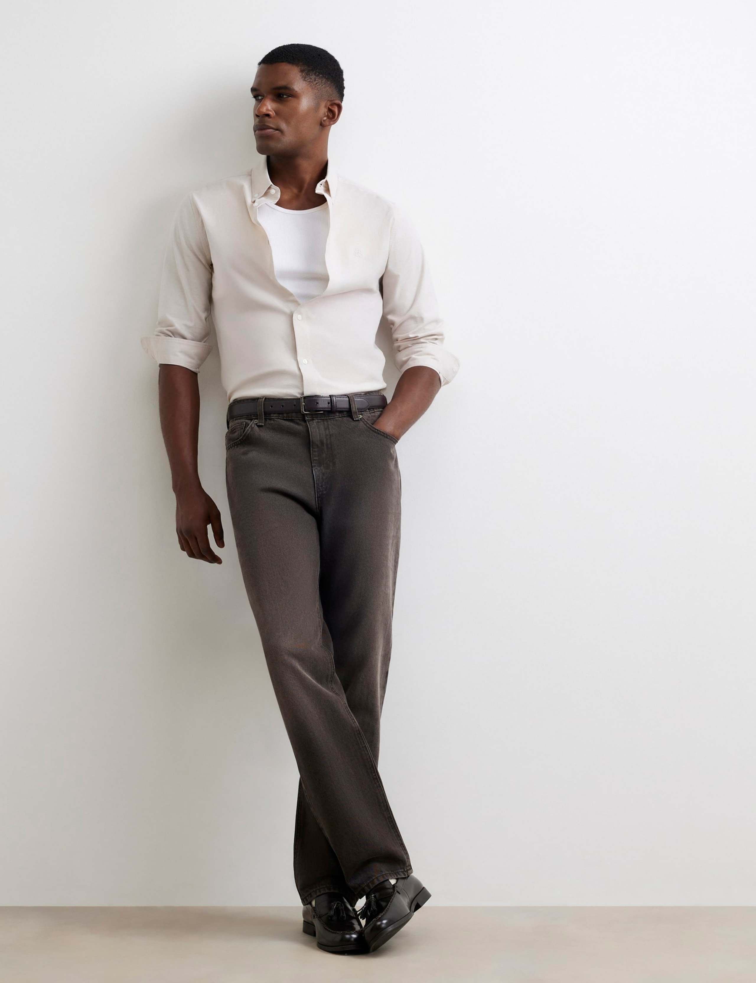 Regular Fit Textured Oxford Shirt 2 of 6
