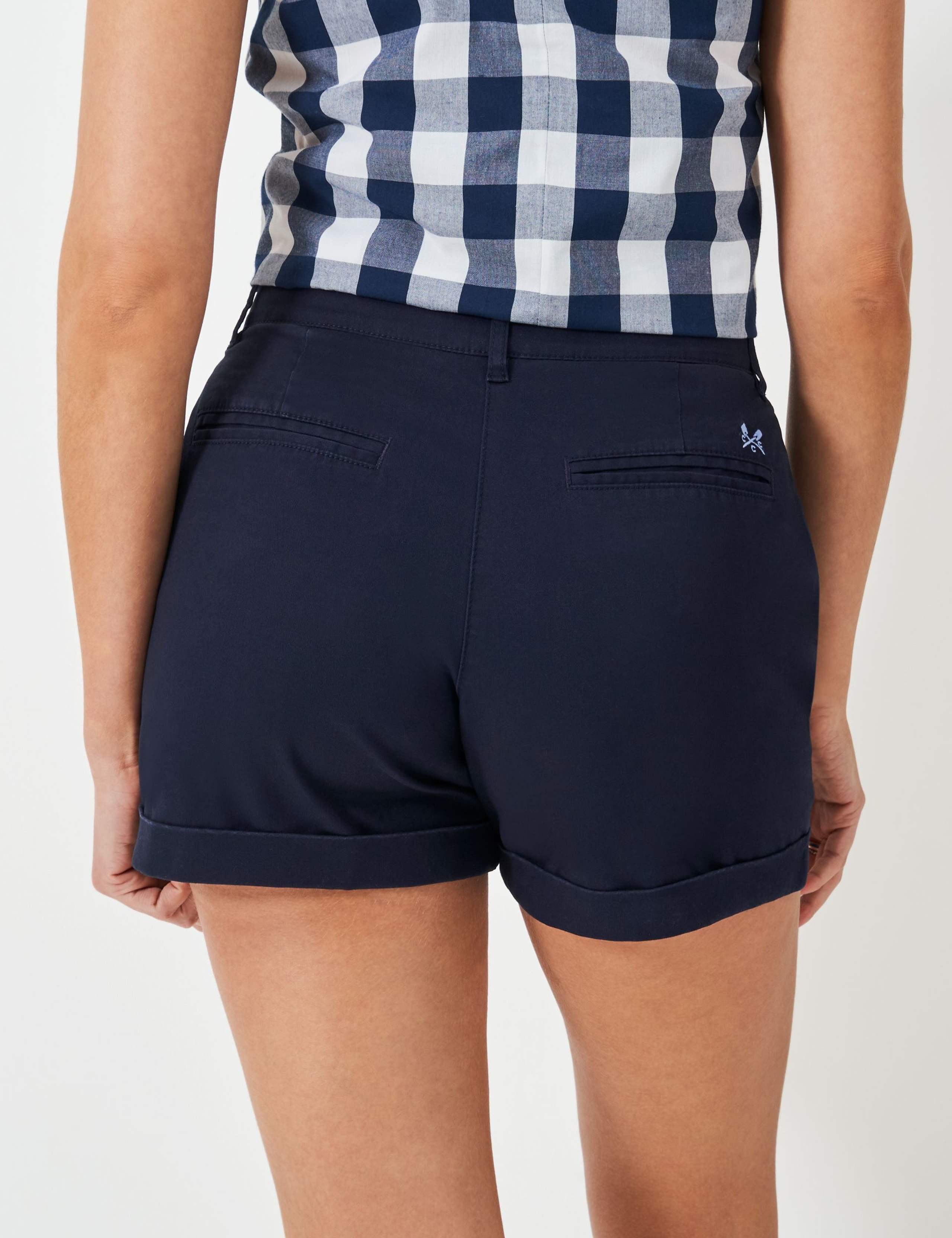 Cotton Rich Floral High Waisted Chino Shorts 3 of 5