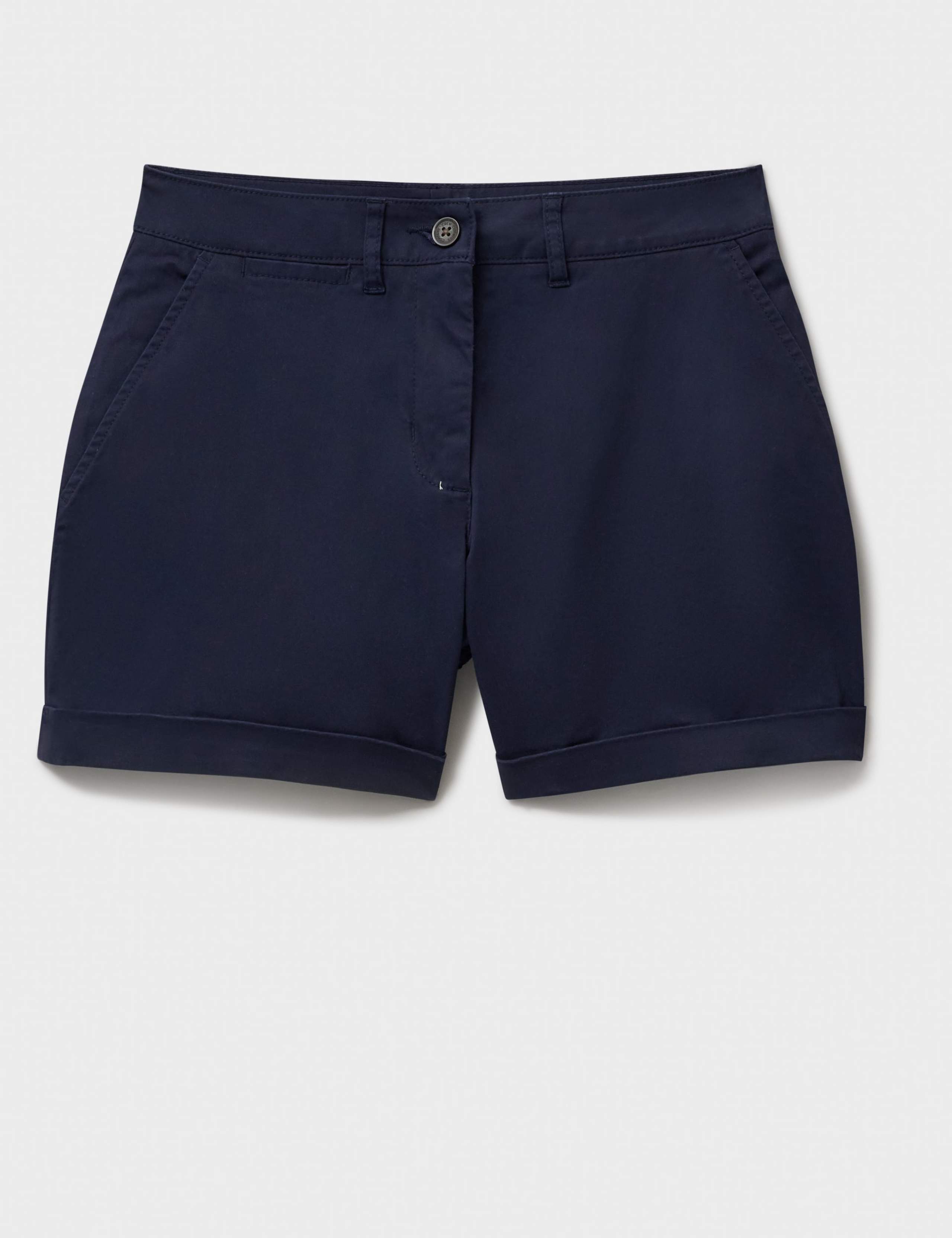 Cotton Rich Floral High Waisted Chino Shorts 2 of 5