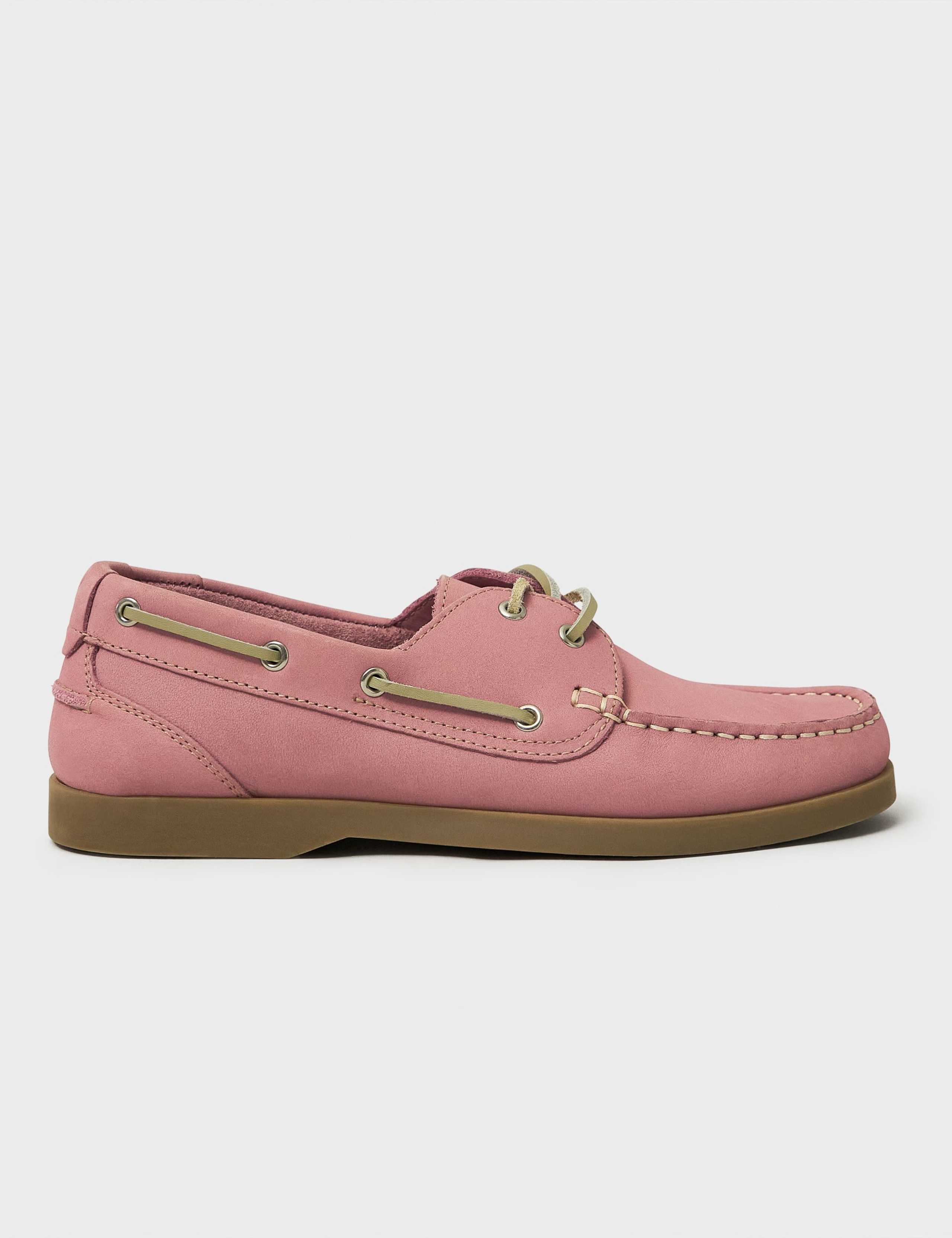 Suede Eyelet Detail Lace Up Deck Shoes 2 of 4
