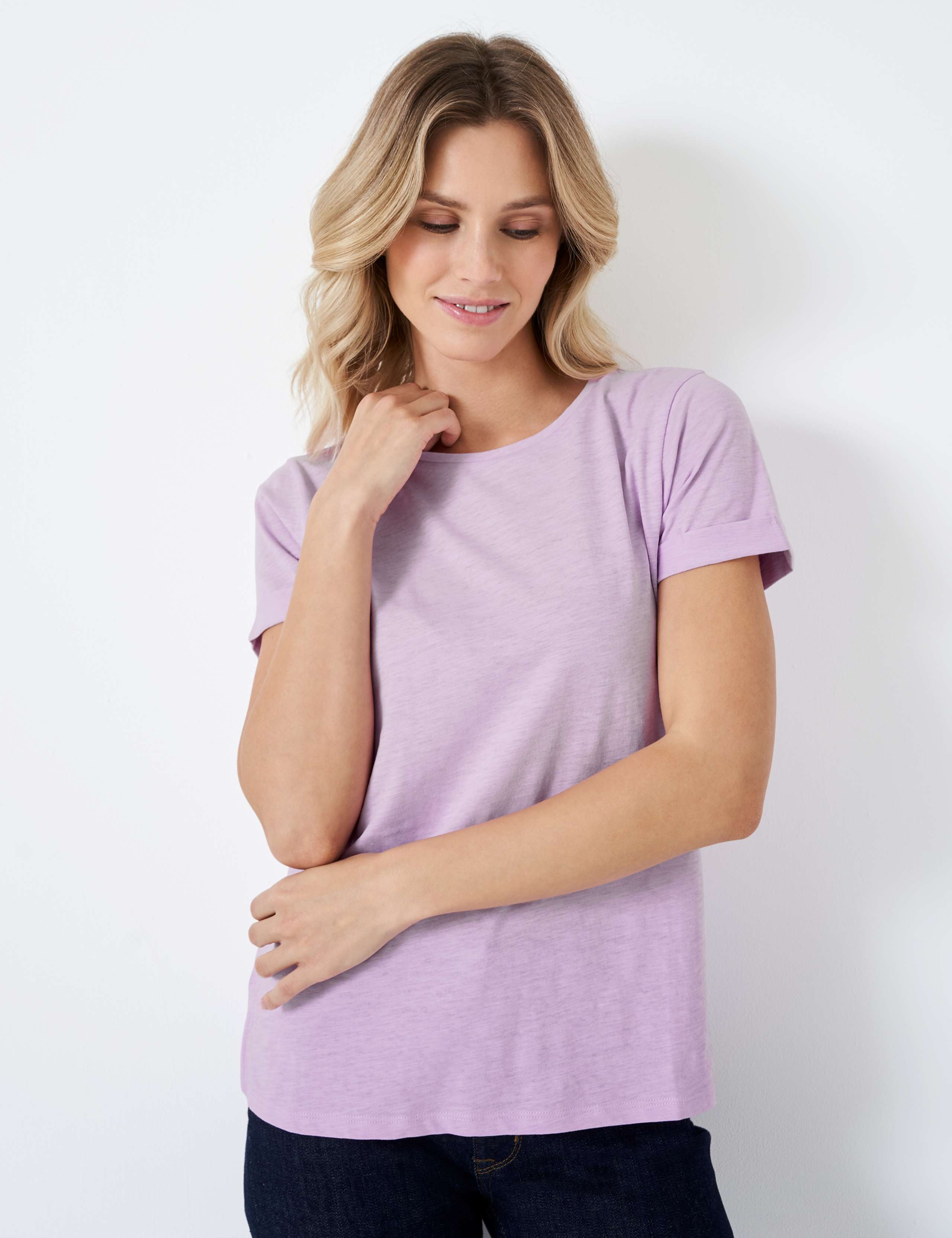 Pure Cotton Crew Neck T-Shirt 1 of 4