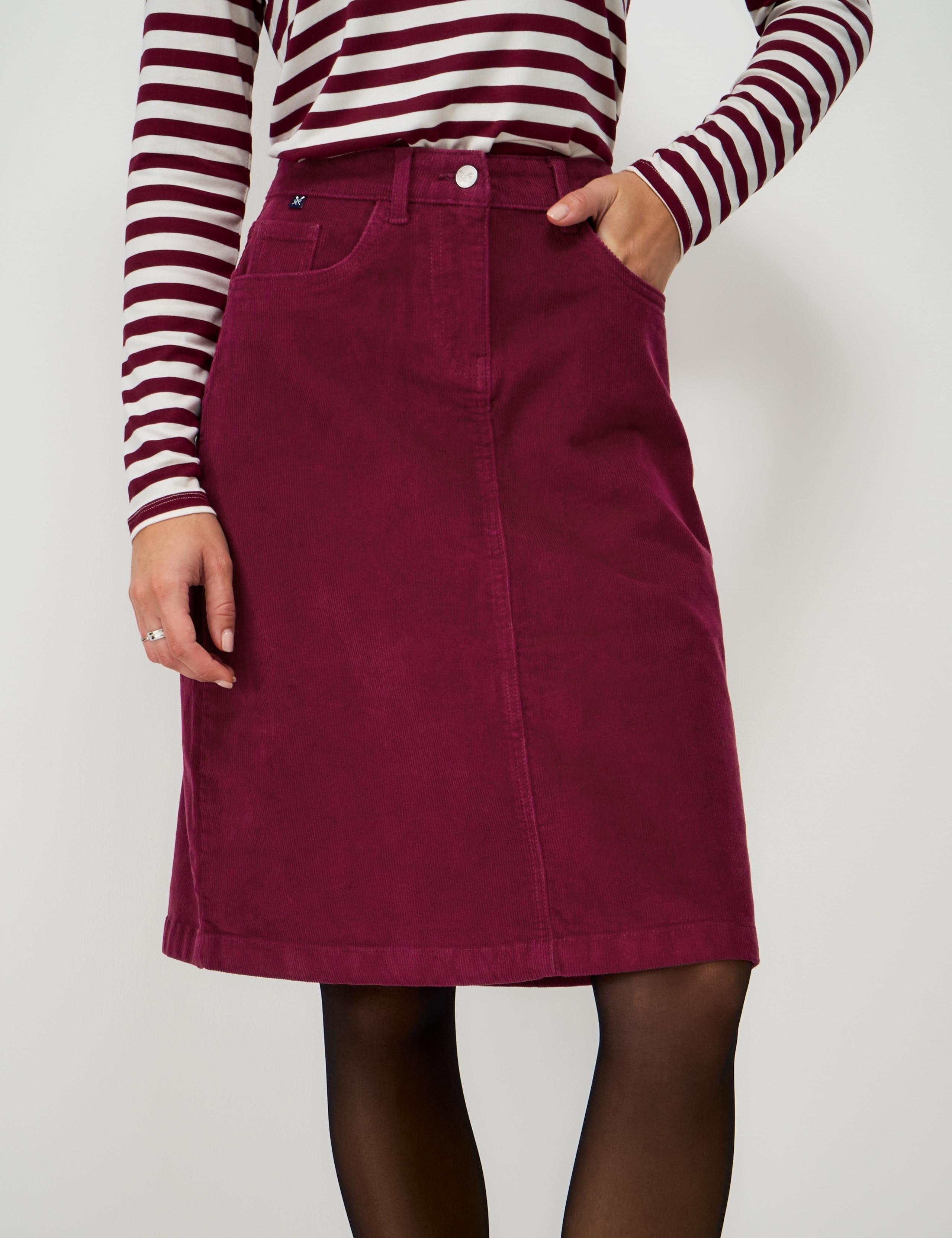 Cotton Cord A-Line Skirt 3 of 5