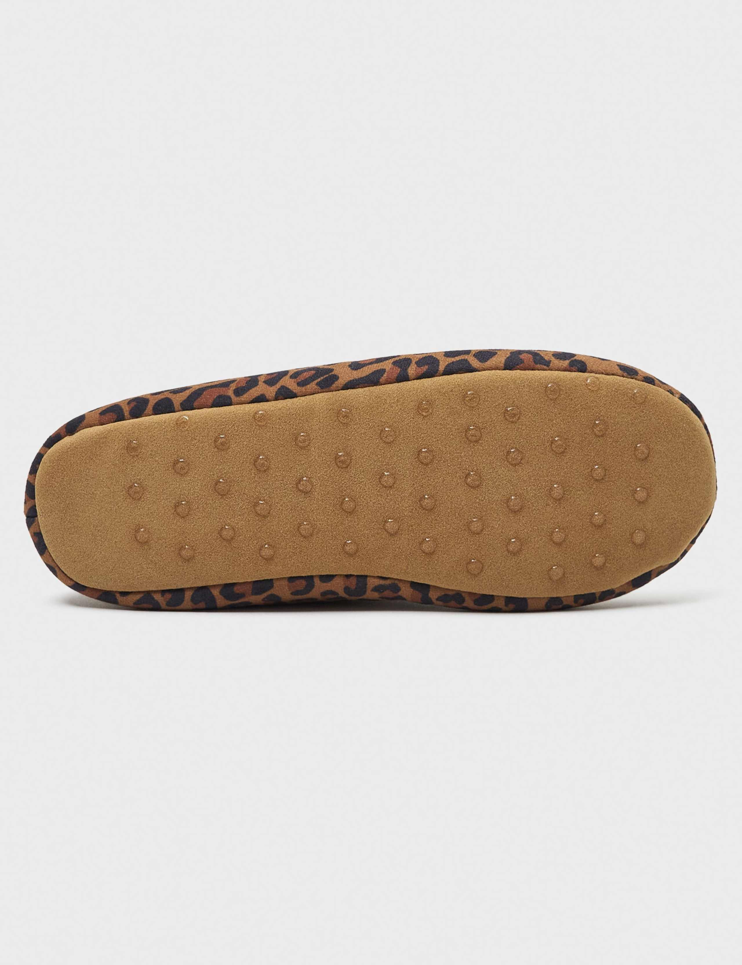 Leopard Print Bow Ballerina Slippers 3 of 4