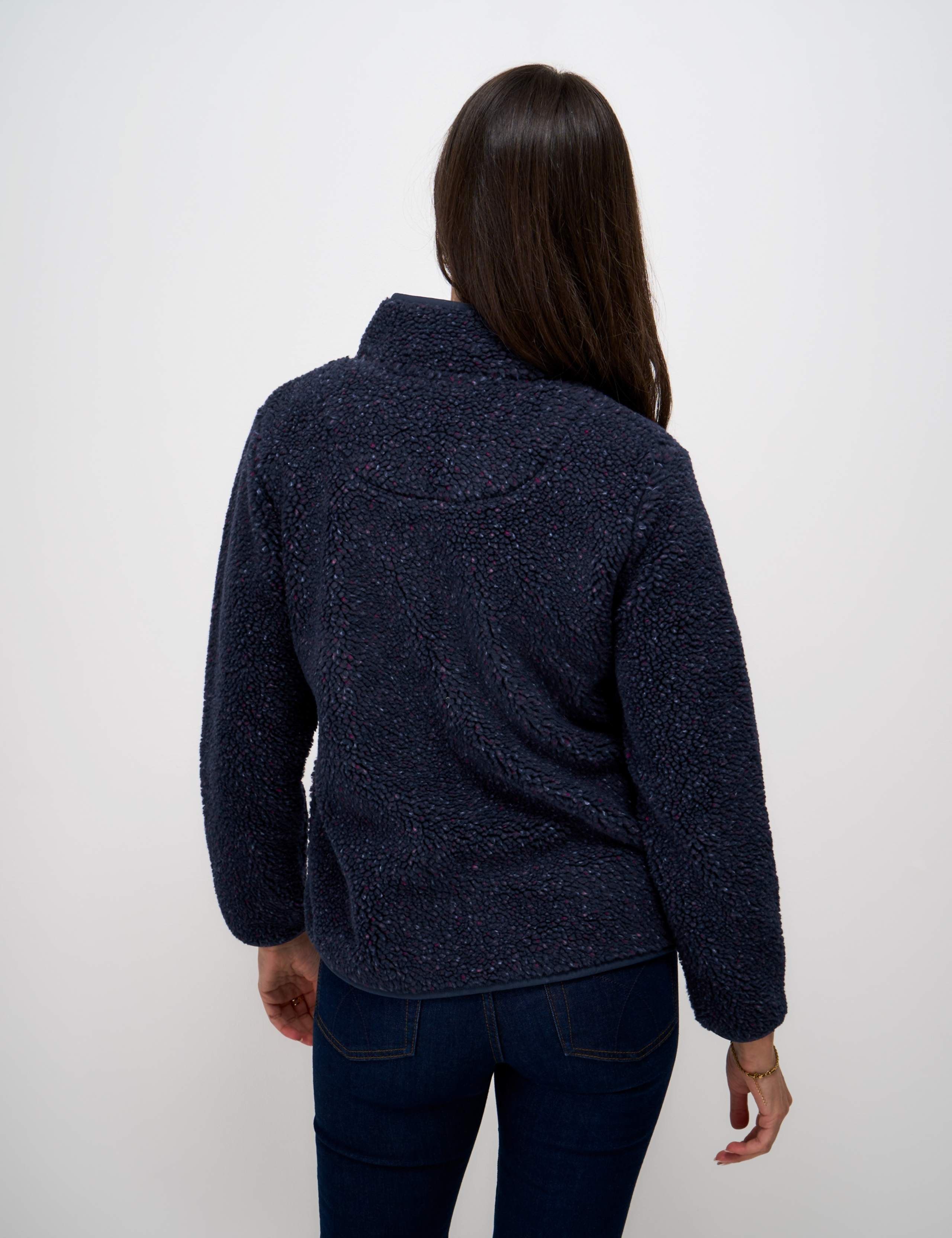 Textured Funnel Neck Zip Through Fleece 4 of 5