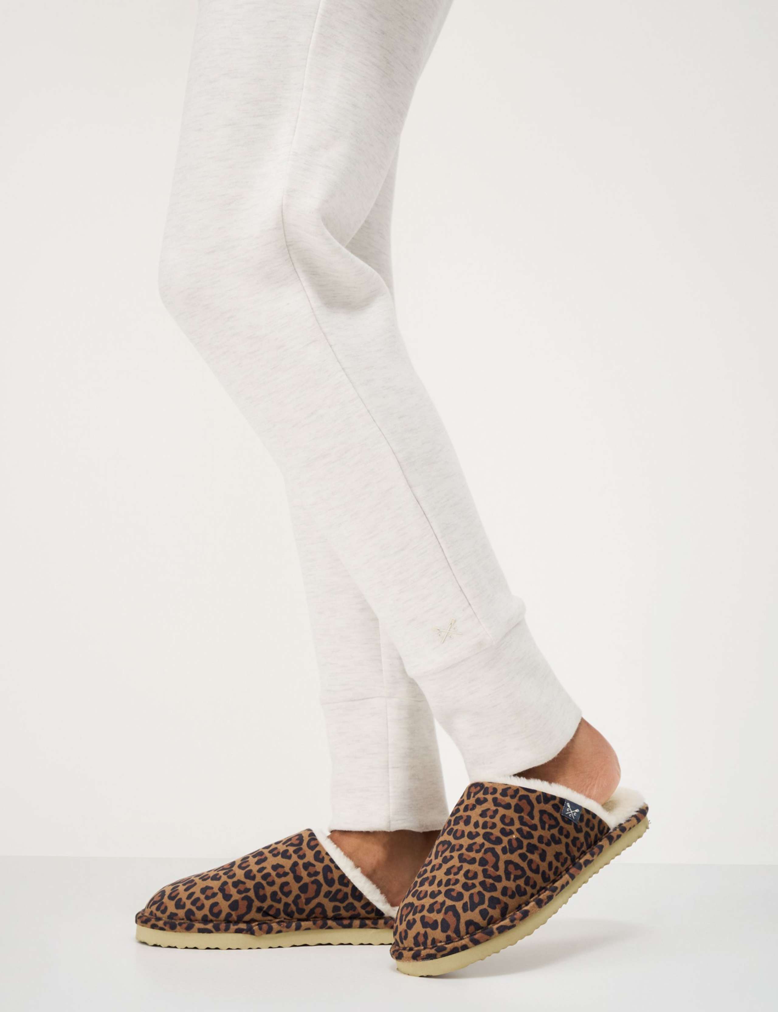 Leopard Print Faux Fur Lined Mule Slippers 4 of 4