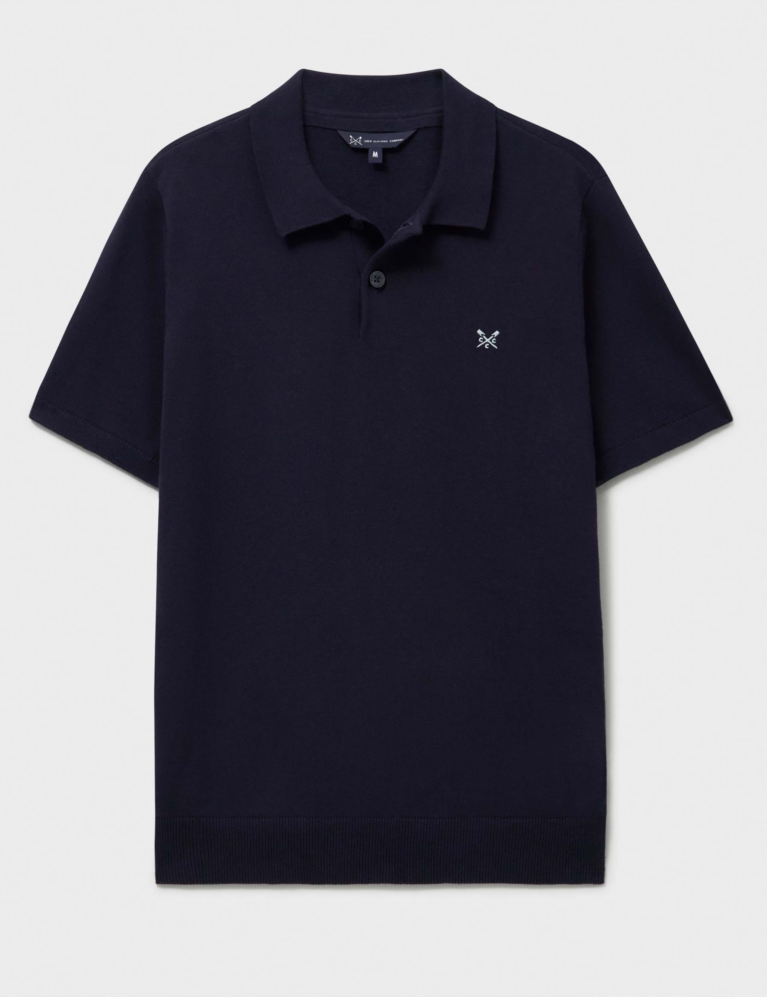 Pure Cotton Knitted Jersey Polo Shirt 2 of 5