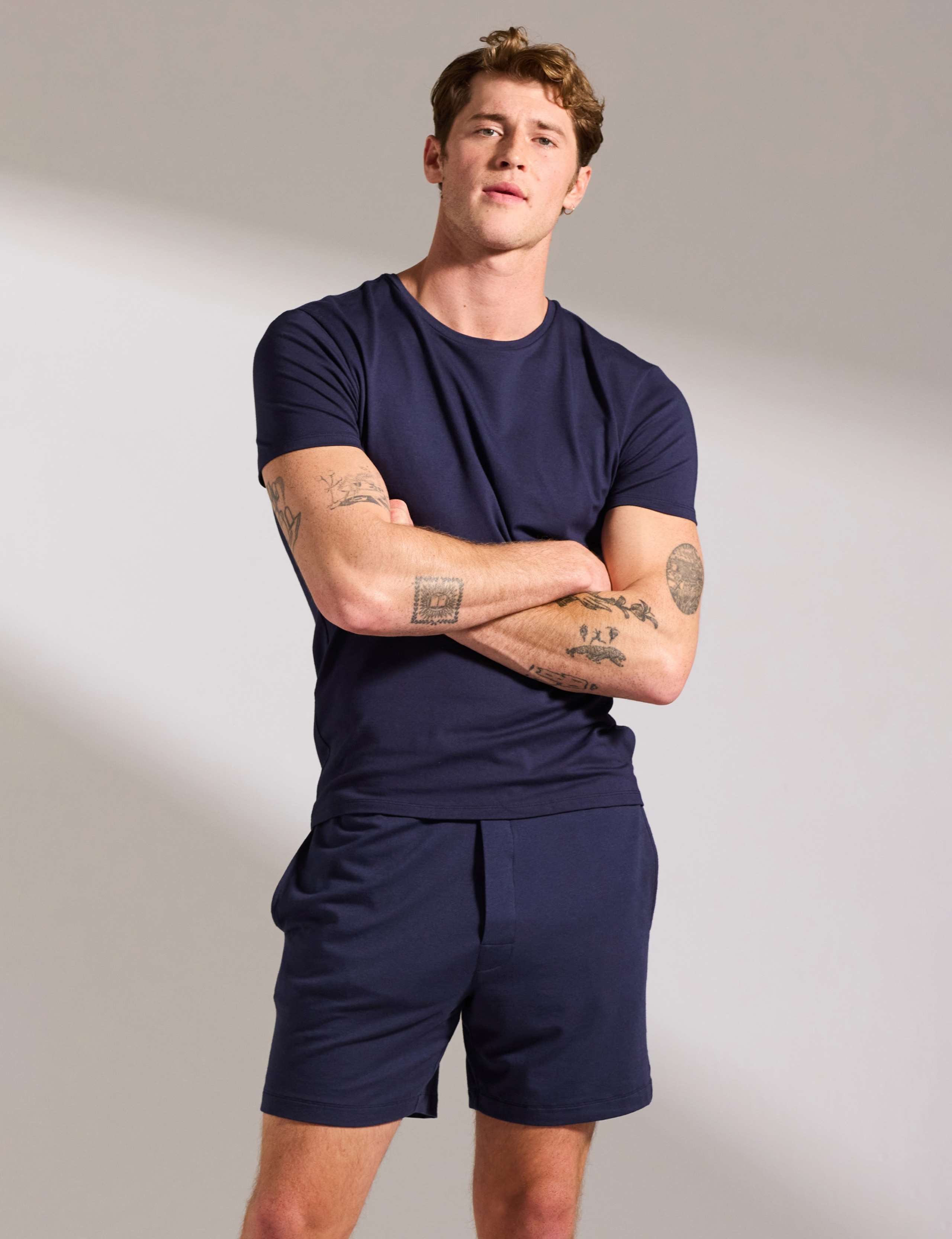 Premium Wellwear Crew Neck Short Pyjama Set 1 of 4