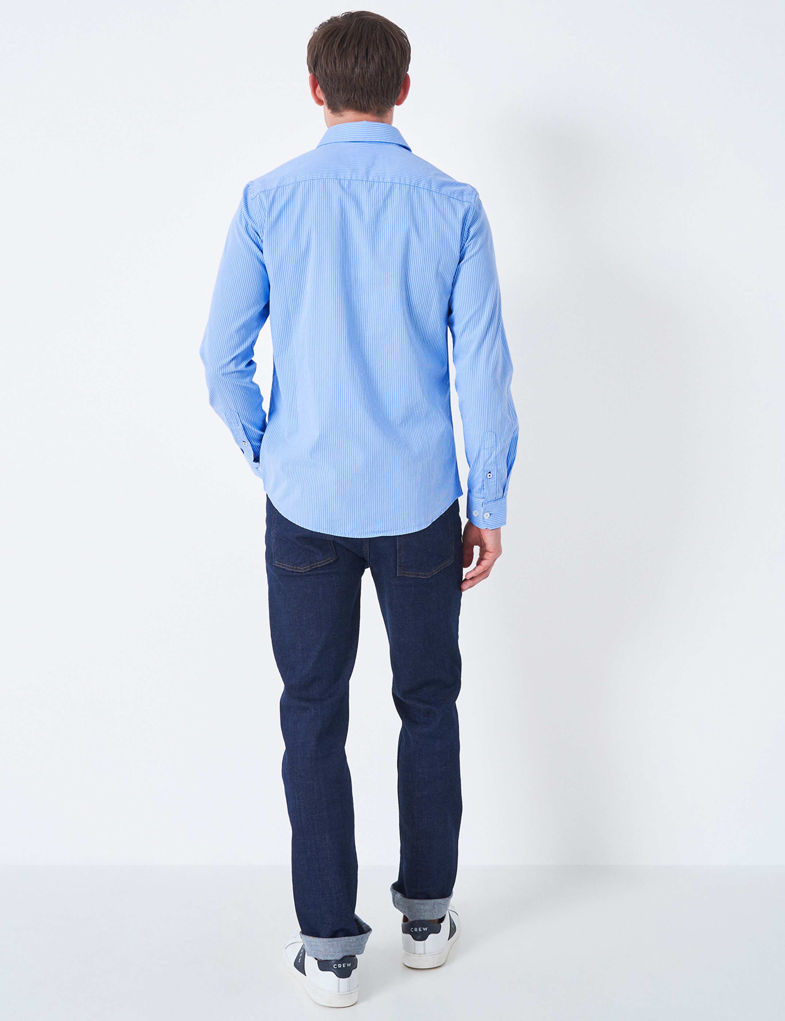 Slim Fit Pure Cotton Striped Poplin Shirt 4 of 4