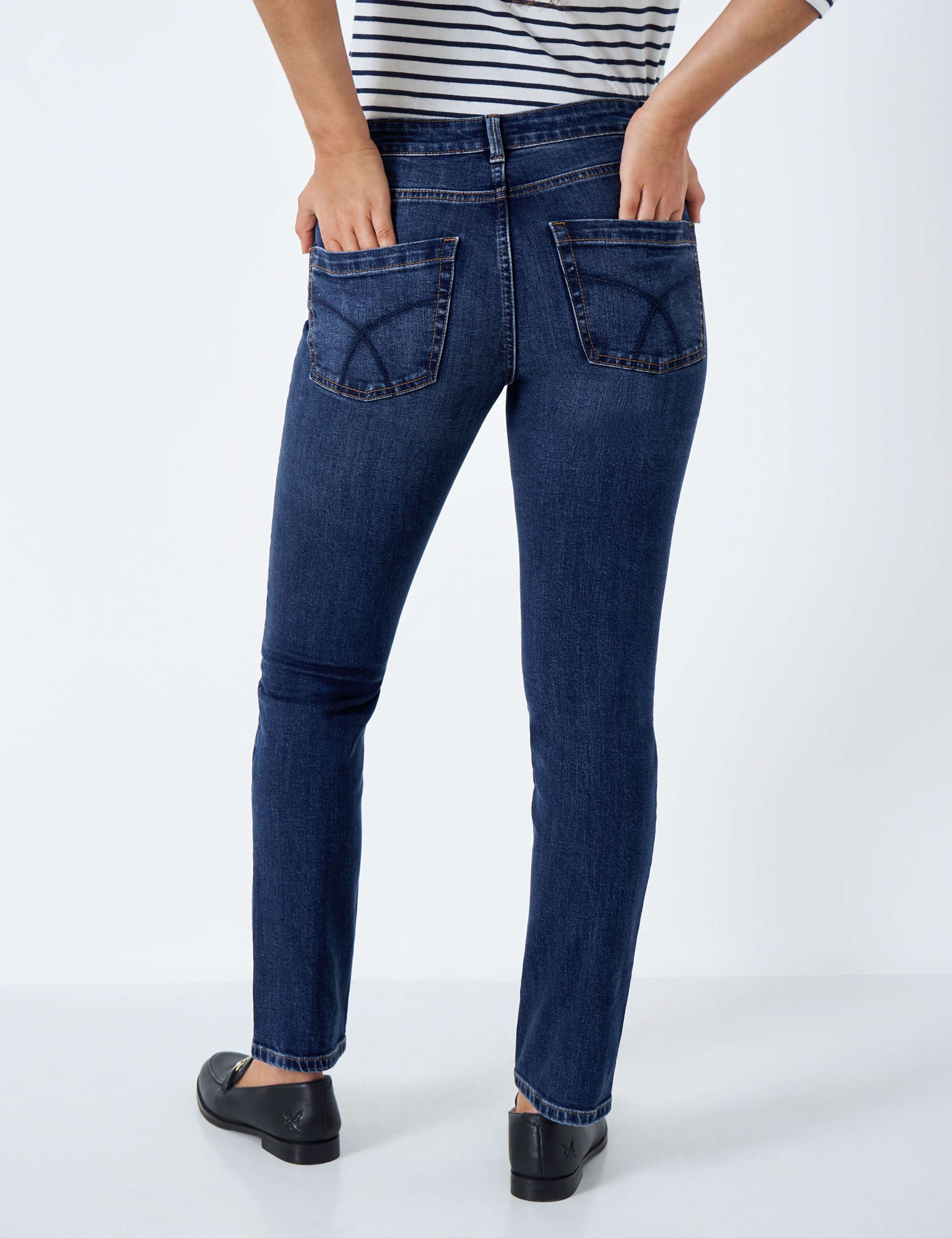 Mid Rise Straight Leg Jeans 4 of 5