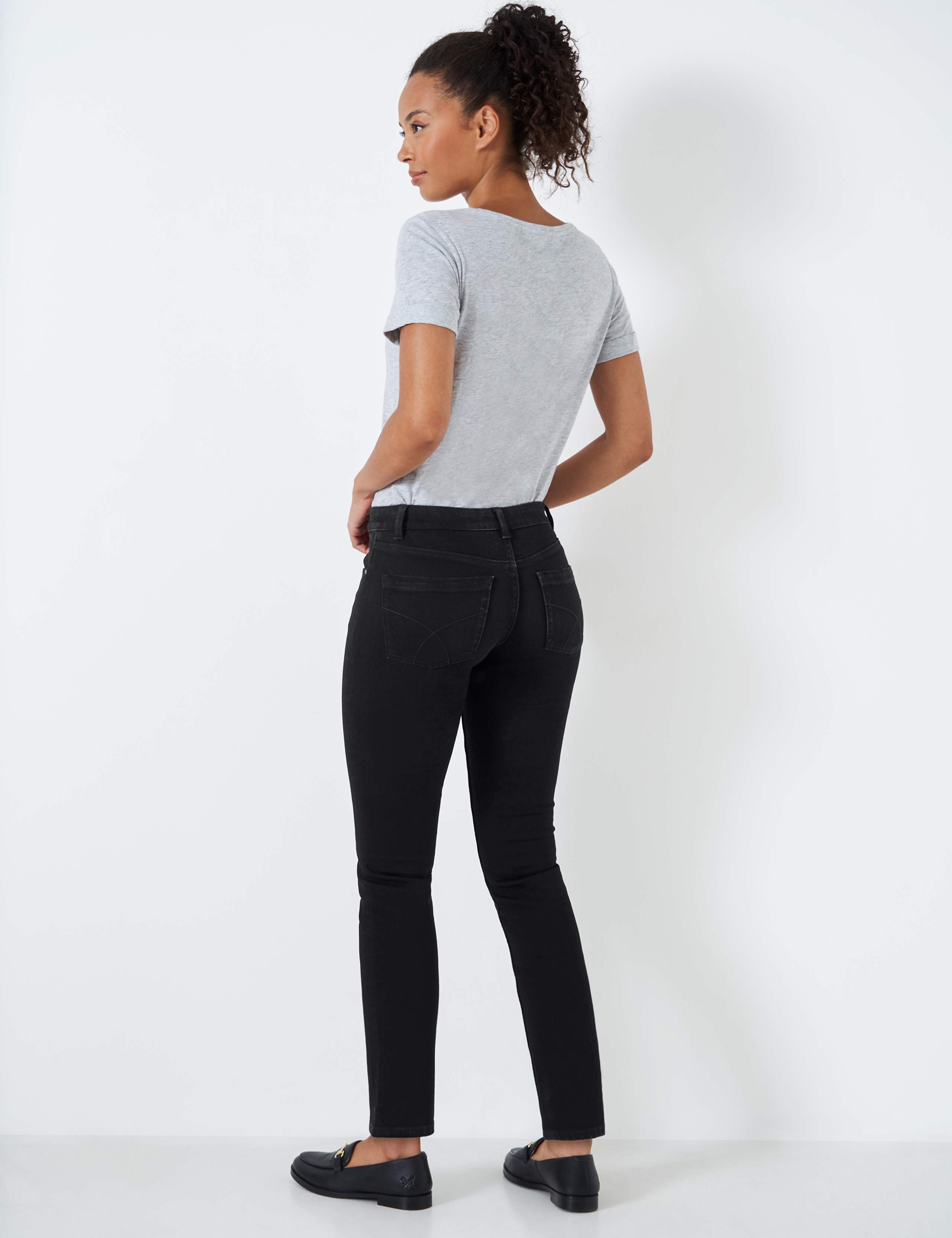 Mid Rise Straight Leg Jeans 4 of 5