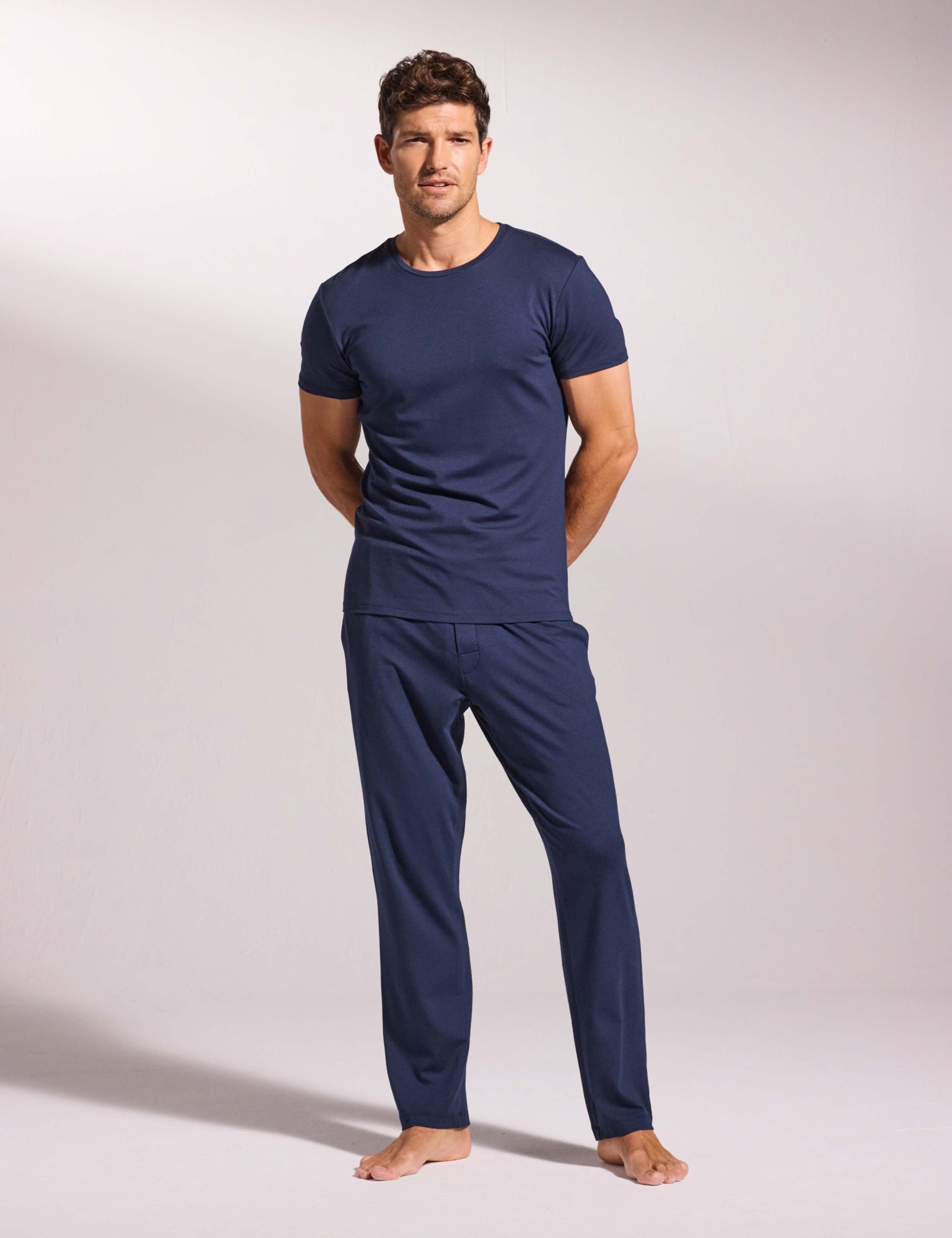 Premium Wellwear Crew Neck Pyjama Set 1 of 4