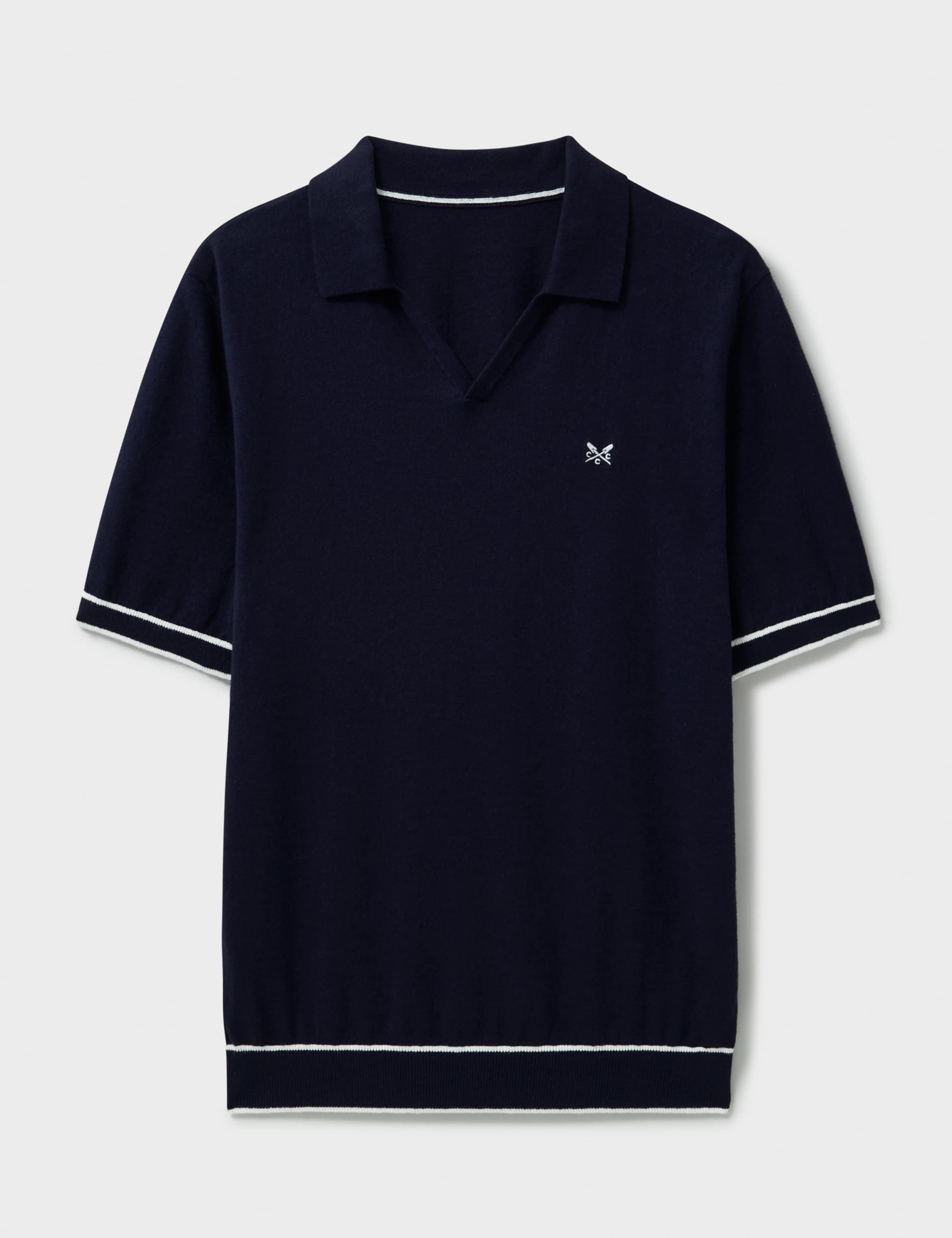 Linen Rich Tipped Polo Shirt 2 of 5